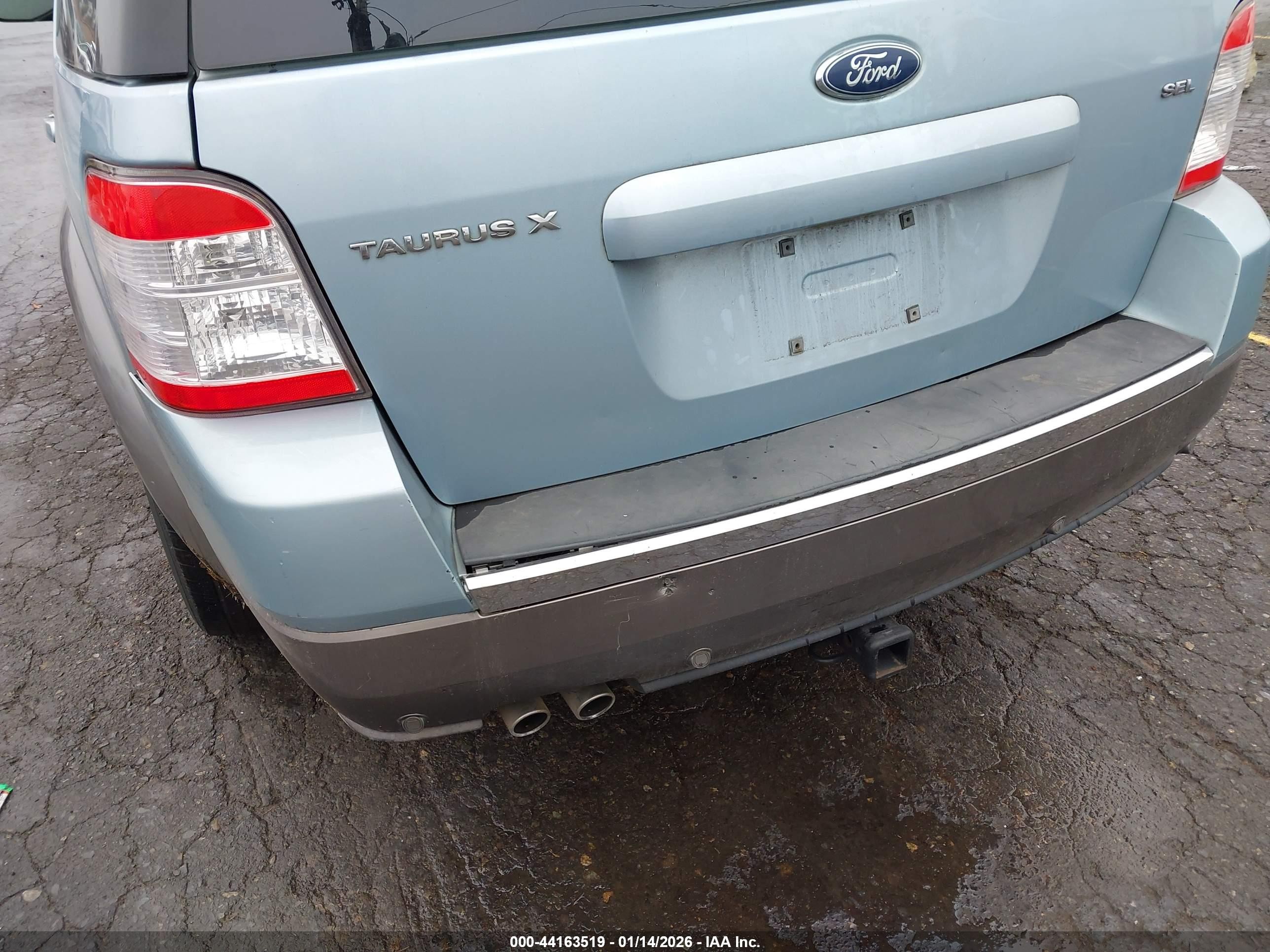 2009 Ford Taurus X Sel Blue vin: 1FMDK02W29GA04046