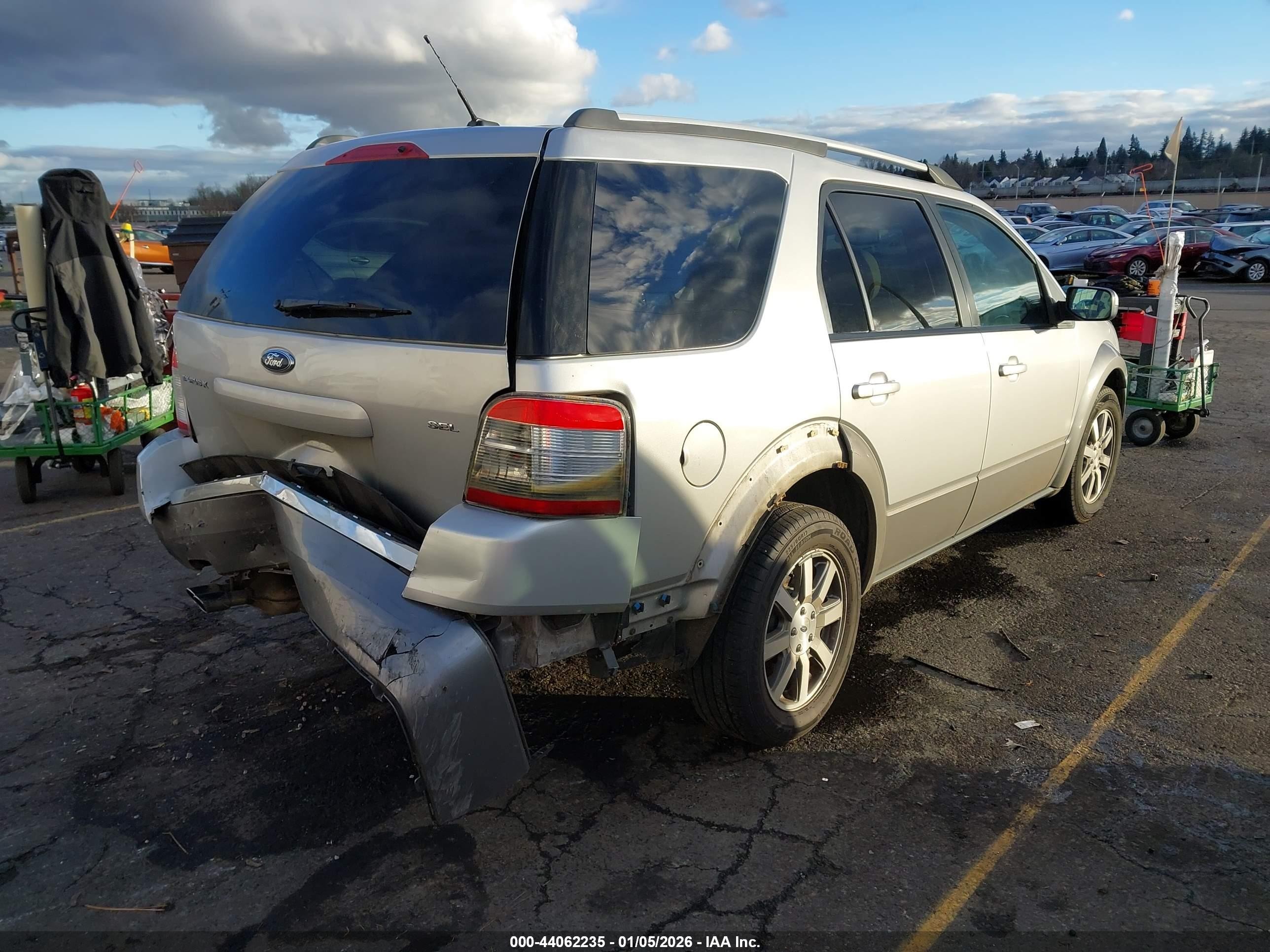 2009 Ford Taurus X Sel Silver vin: 1FMDK02W49GA06316