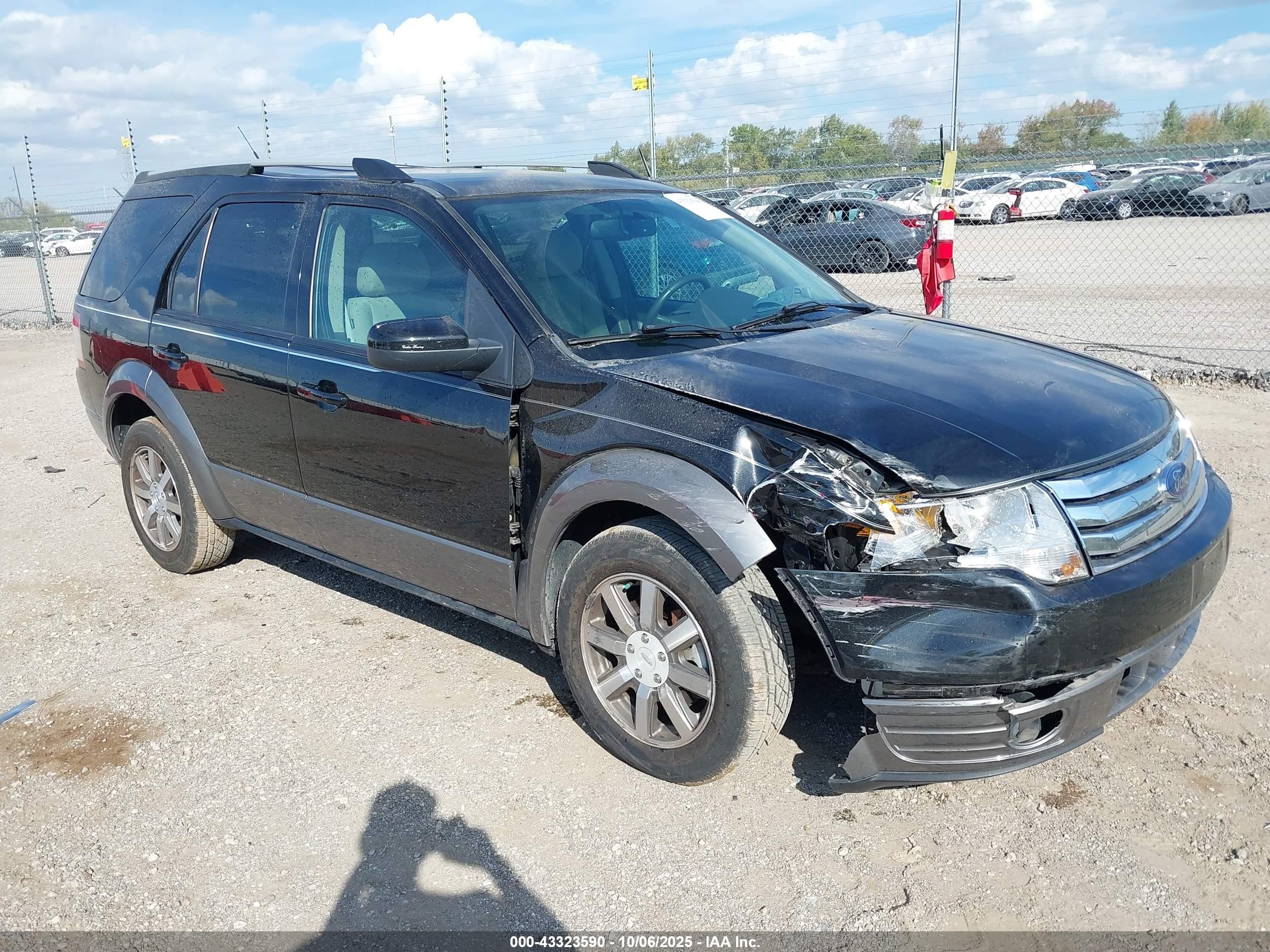2009 Ford Taurus X Sel Black vin: 1FMDK02W59GA04395