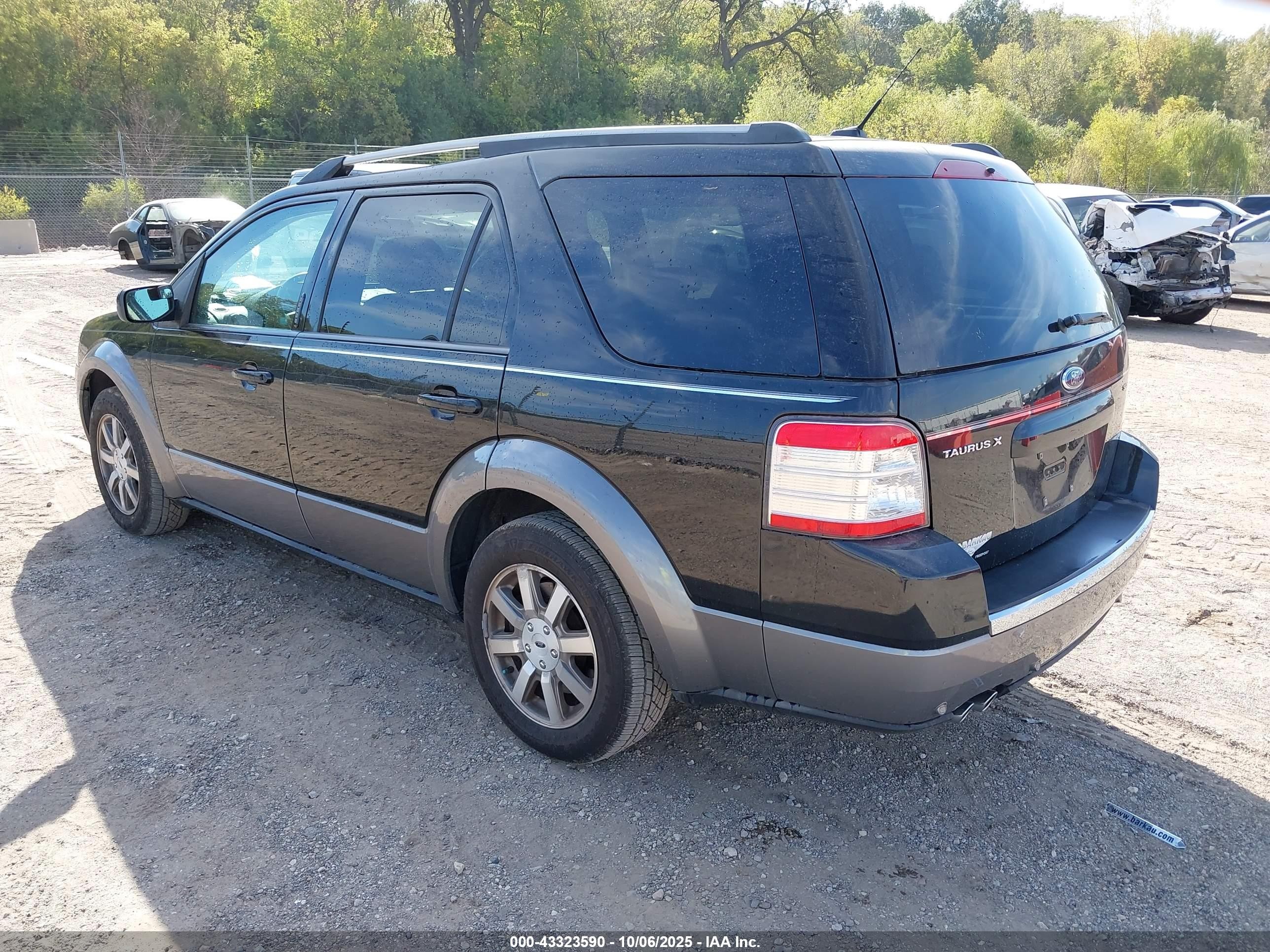 2009 Ford Taurus X Sel Black vin: 1FMDK02W59GA04395