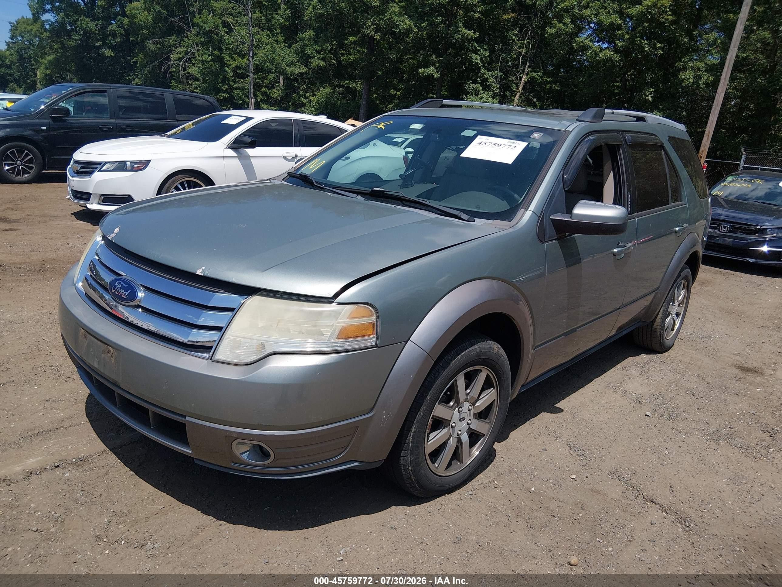 2008 Ford Taurus X Sel Зеленый vin: 1FMDK02W68GA33242