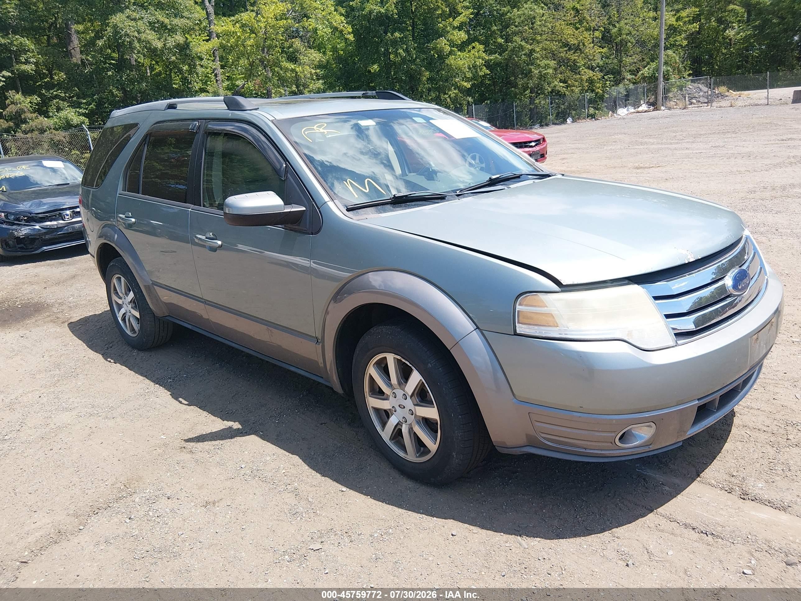 2008 Ford Taurus X Sel Green vin: 1FMDK02W68GA33242
