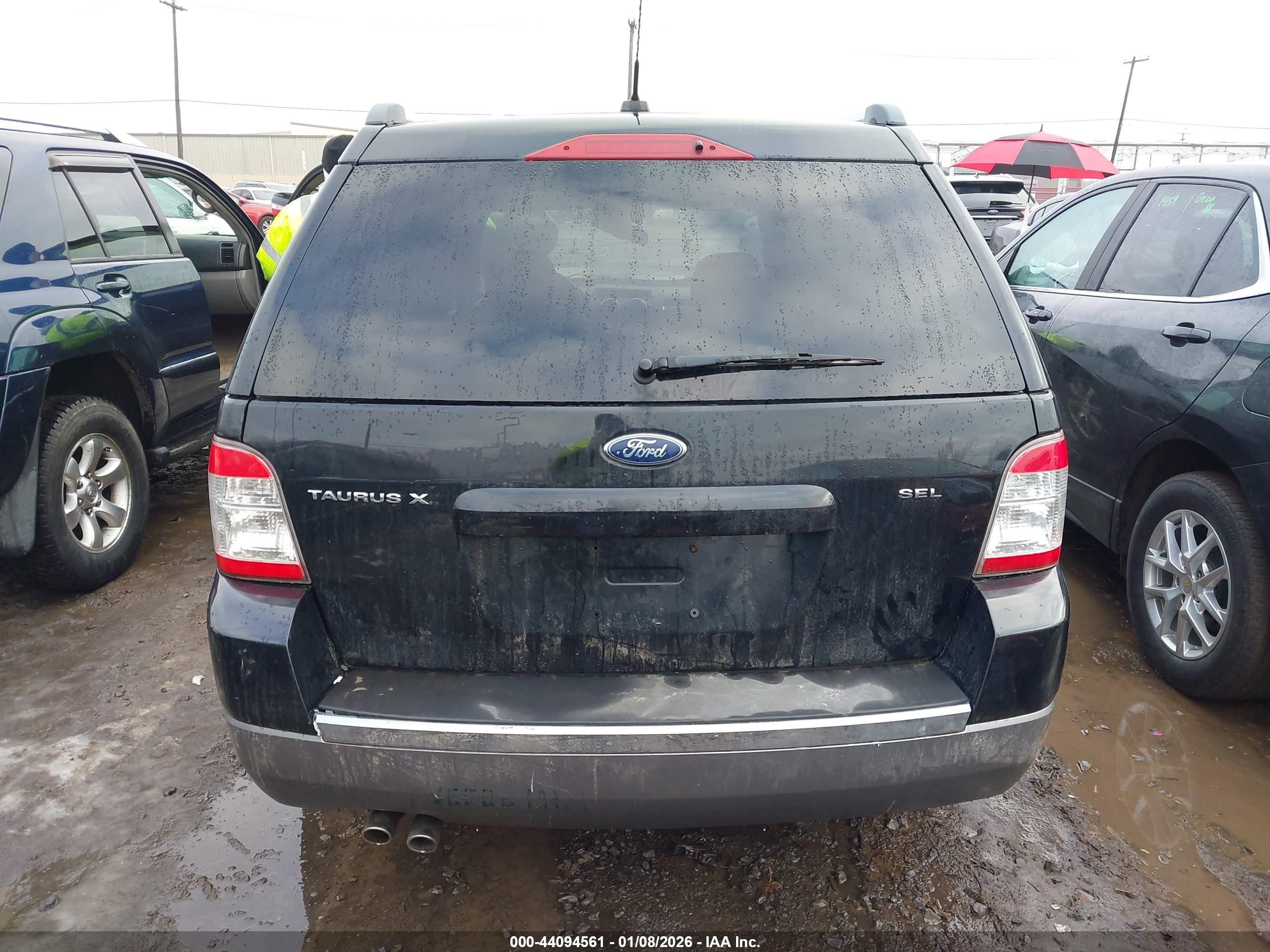 2009 Ford Taurus X Sel Black vin: 1FMDK02W69GA03031