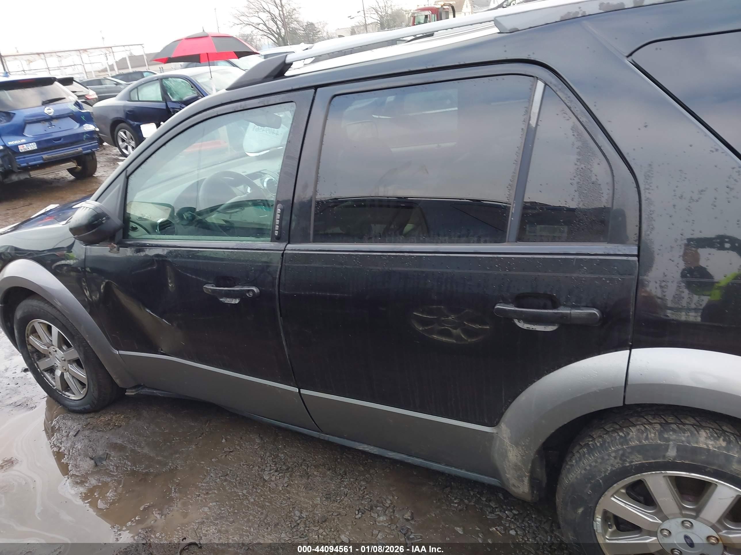 2009 Ford Taurus X Sel Black vin: 1FMDK02W69GA03031