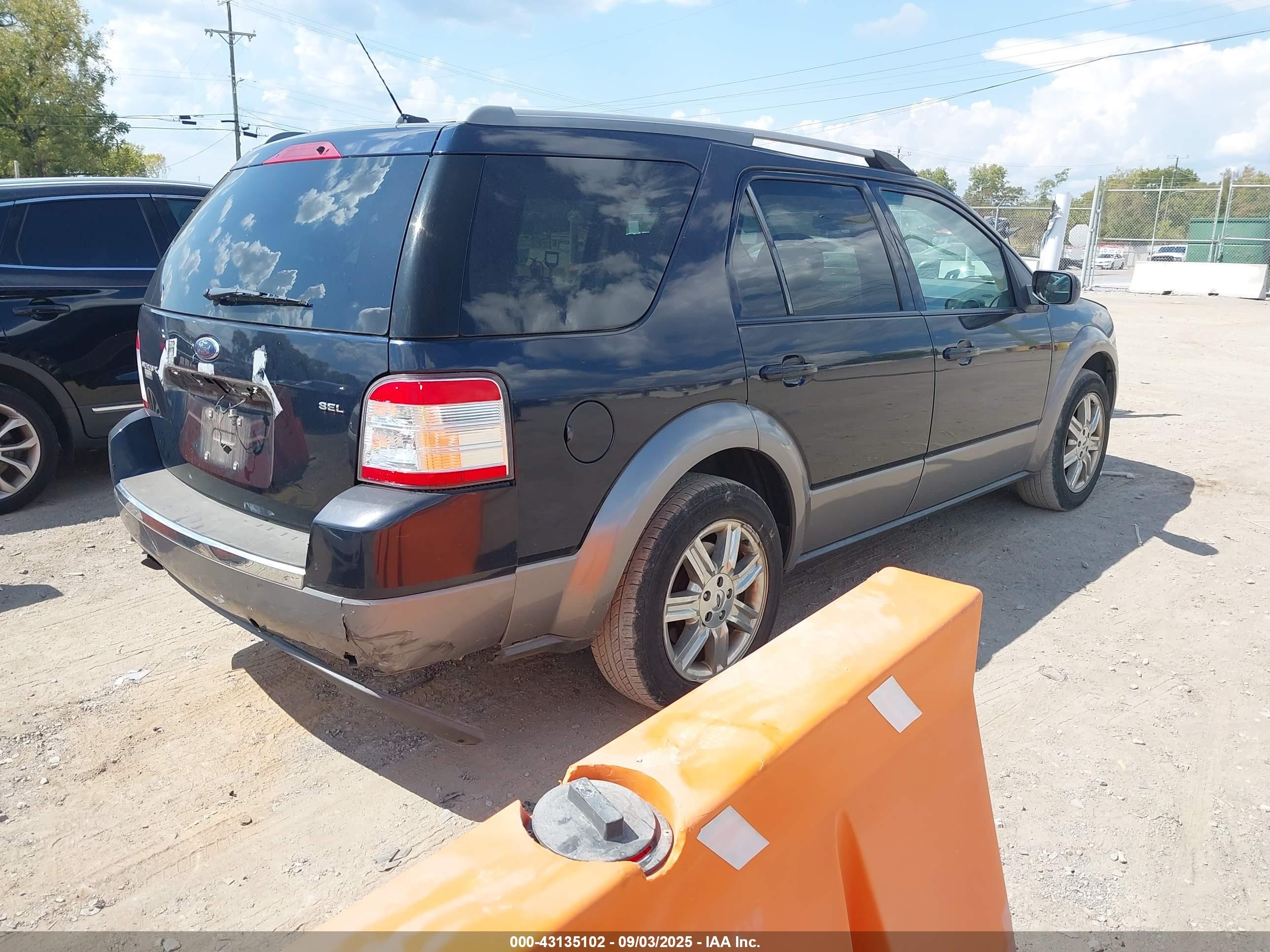 2009 Ford Taurus X Sel Black vin: 1FMDK02W69GA04003