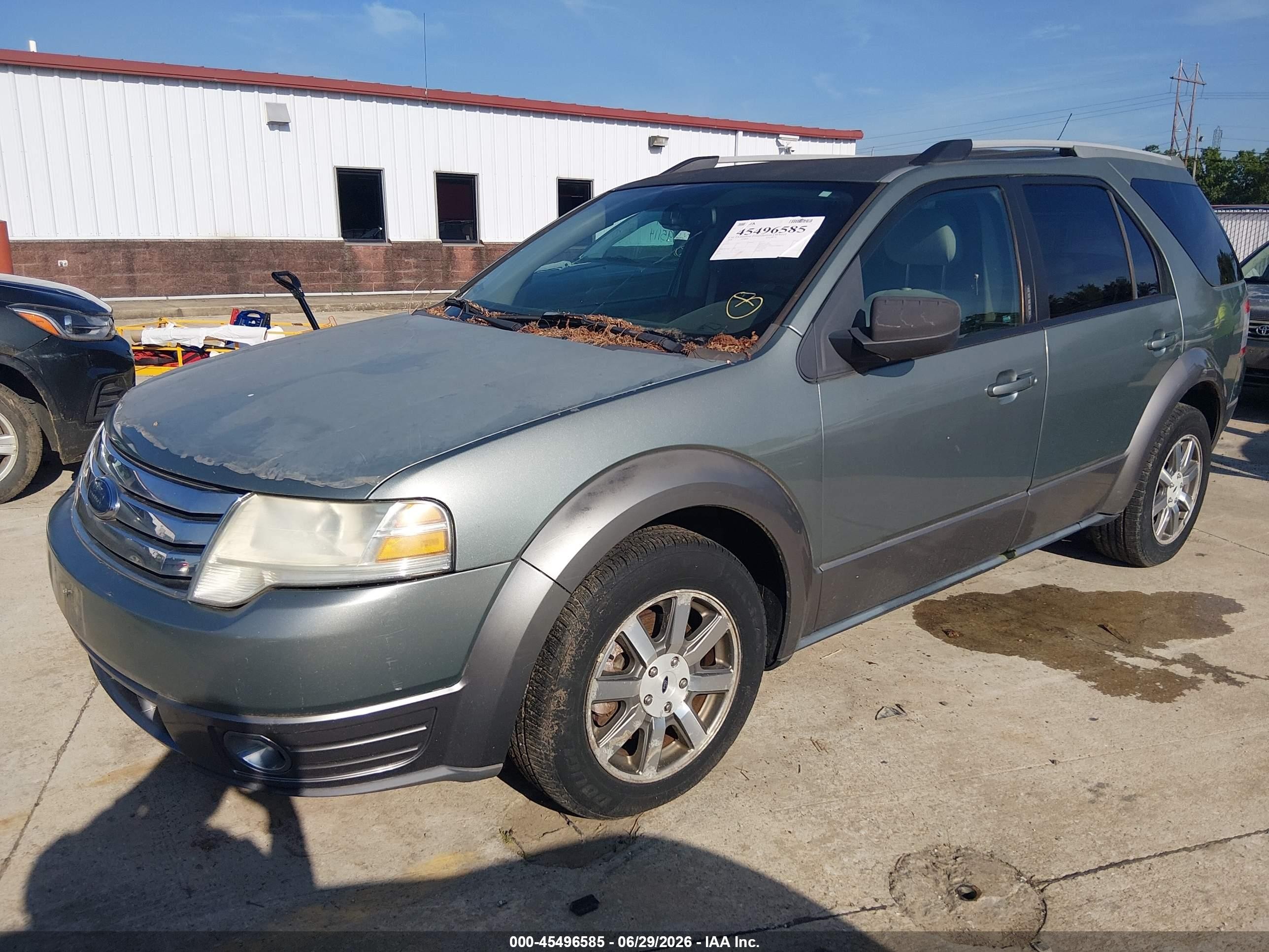 2008 Ford Taurus X Sel Gray vin: 1FMDK02W78GA16000