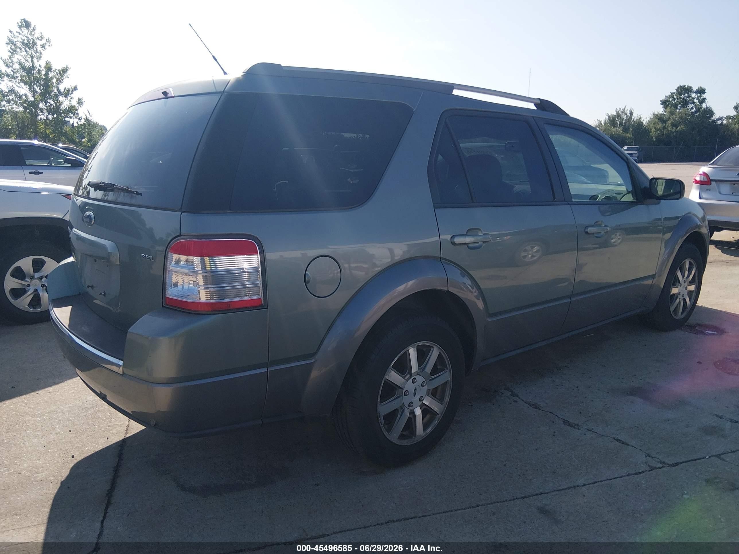 2008 Ford Taurus X Sel Gray vin: 1FMDK02W78GA16000