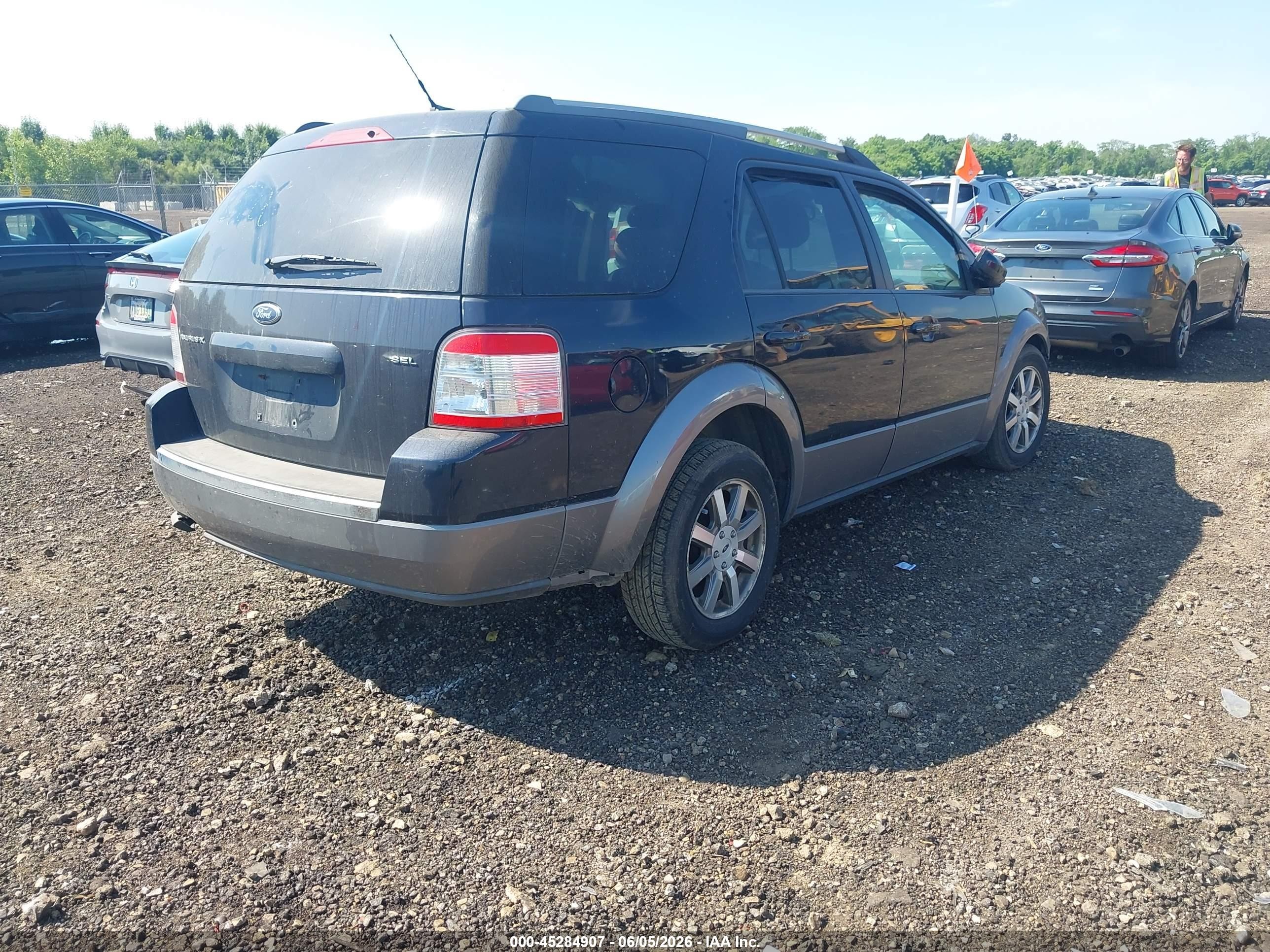 2008 Ford Taurus X Sel Dark Blue vin: 1FMDK02W78GA23206