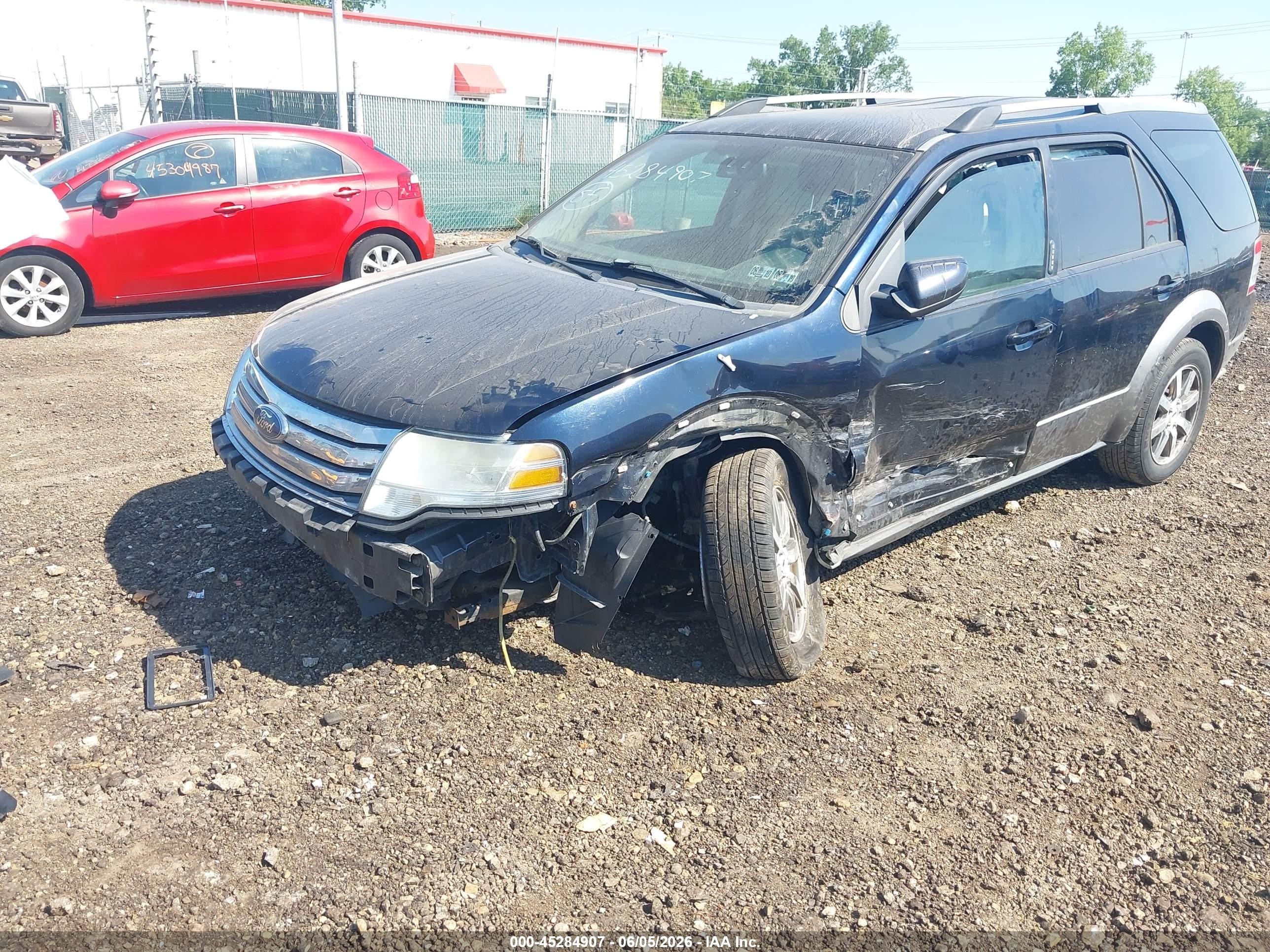 2008 Ford Taurus X Sel Dark Blue vin: 1FMDK02W78GA23206