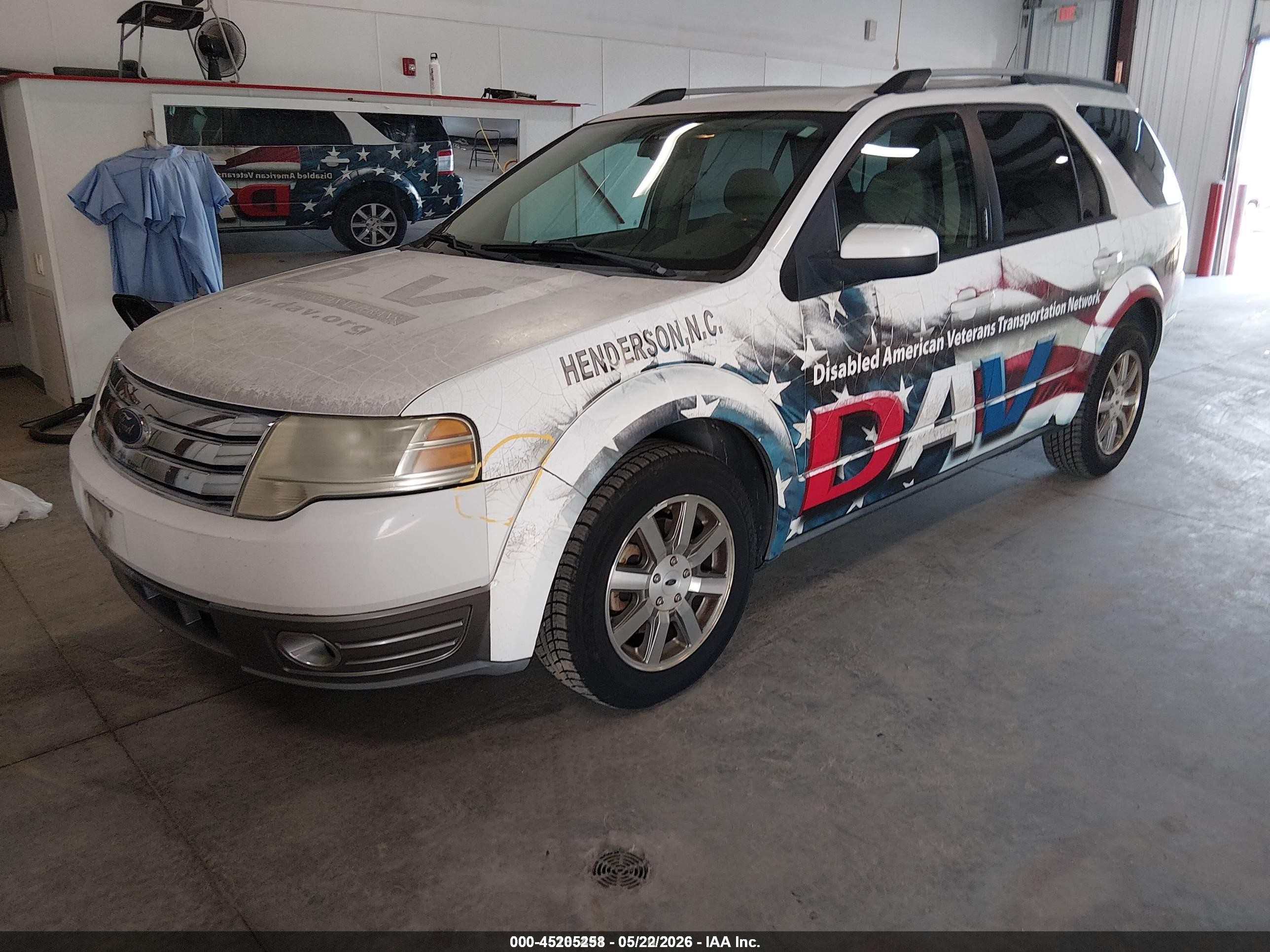 2008 Ford Taurus X Sel White vin: 1FMDK02W98GA39715
