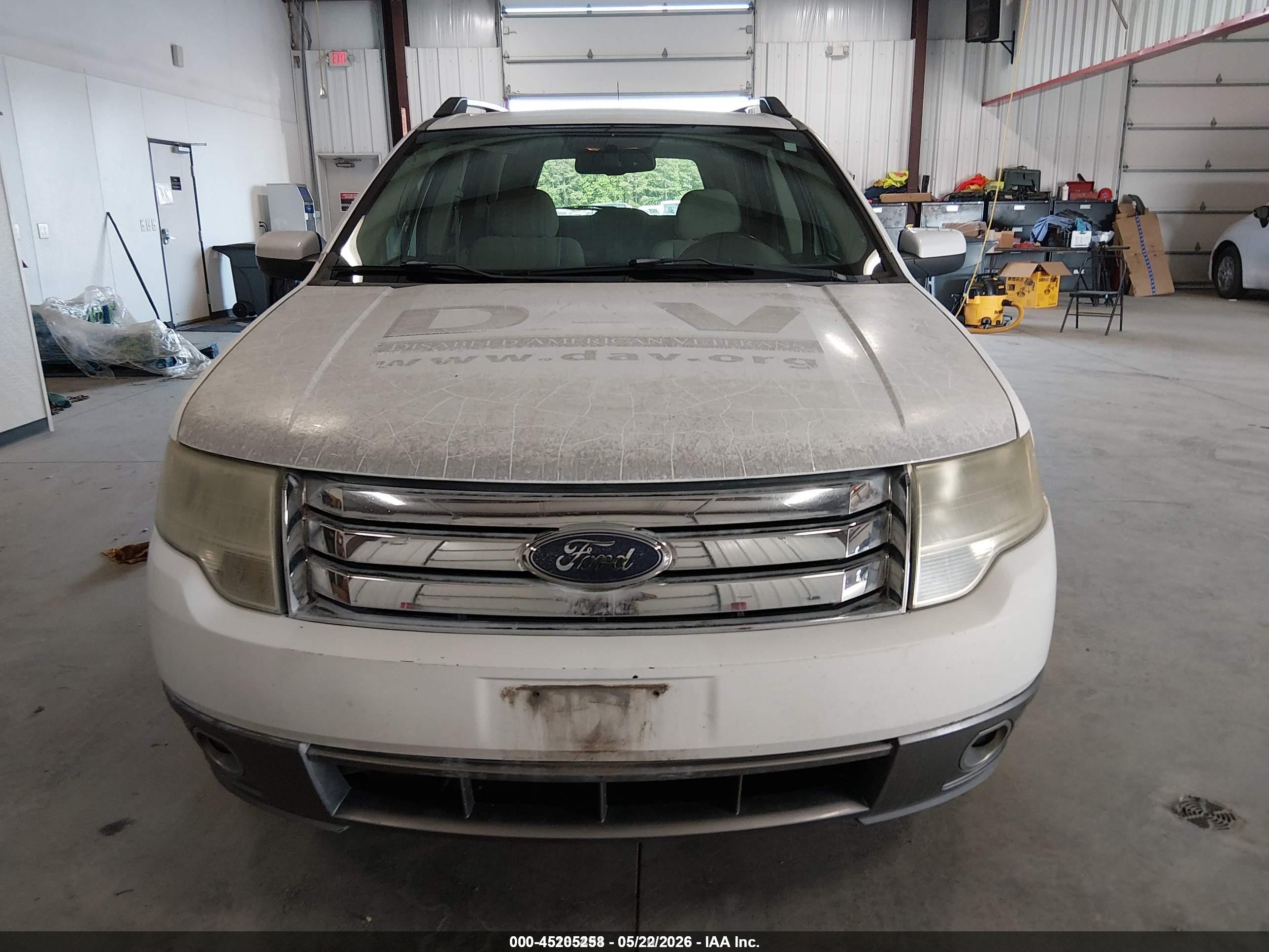 2008 Ford Taurus X Sel White vin: 1FMDK02W98GA39715