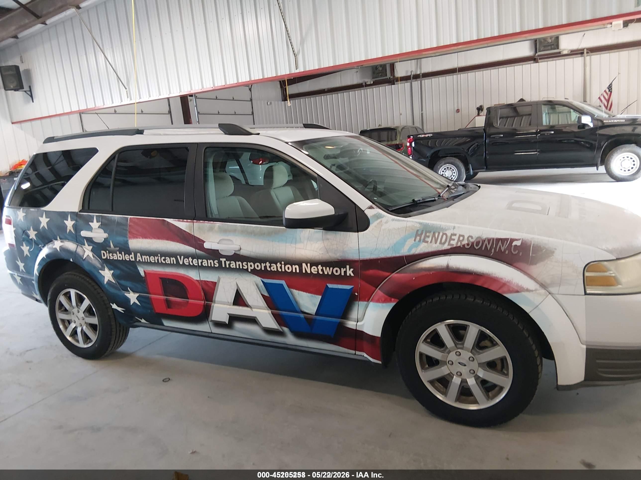 2008 Ford Taurus X Sel White vin: 1FMDK02W98GA39715