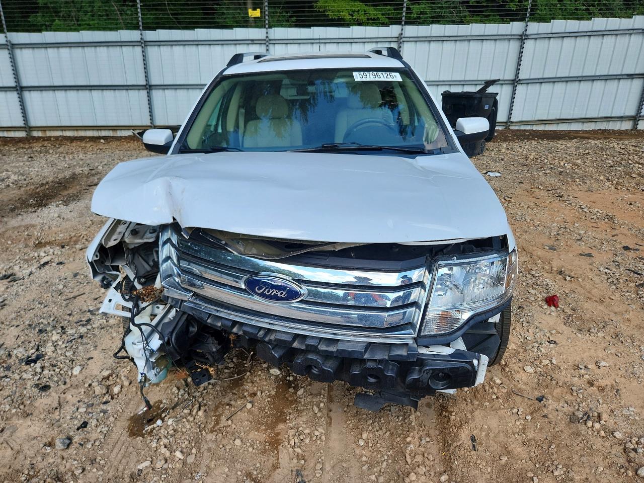 2008 Ford Taurus X Sel White vin: 1FMDK02W98GA45417