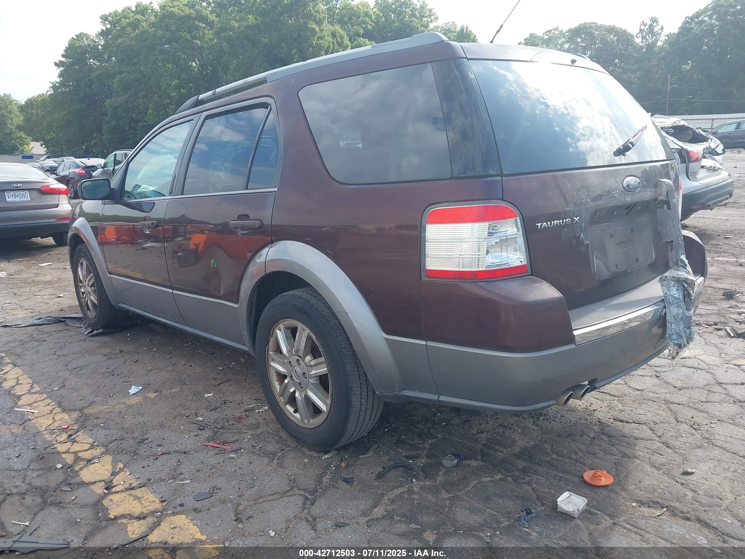 2009 Ford Taurus X Sel Maroon vin: 1FMDK02W99GA00222