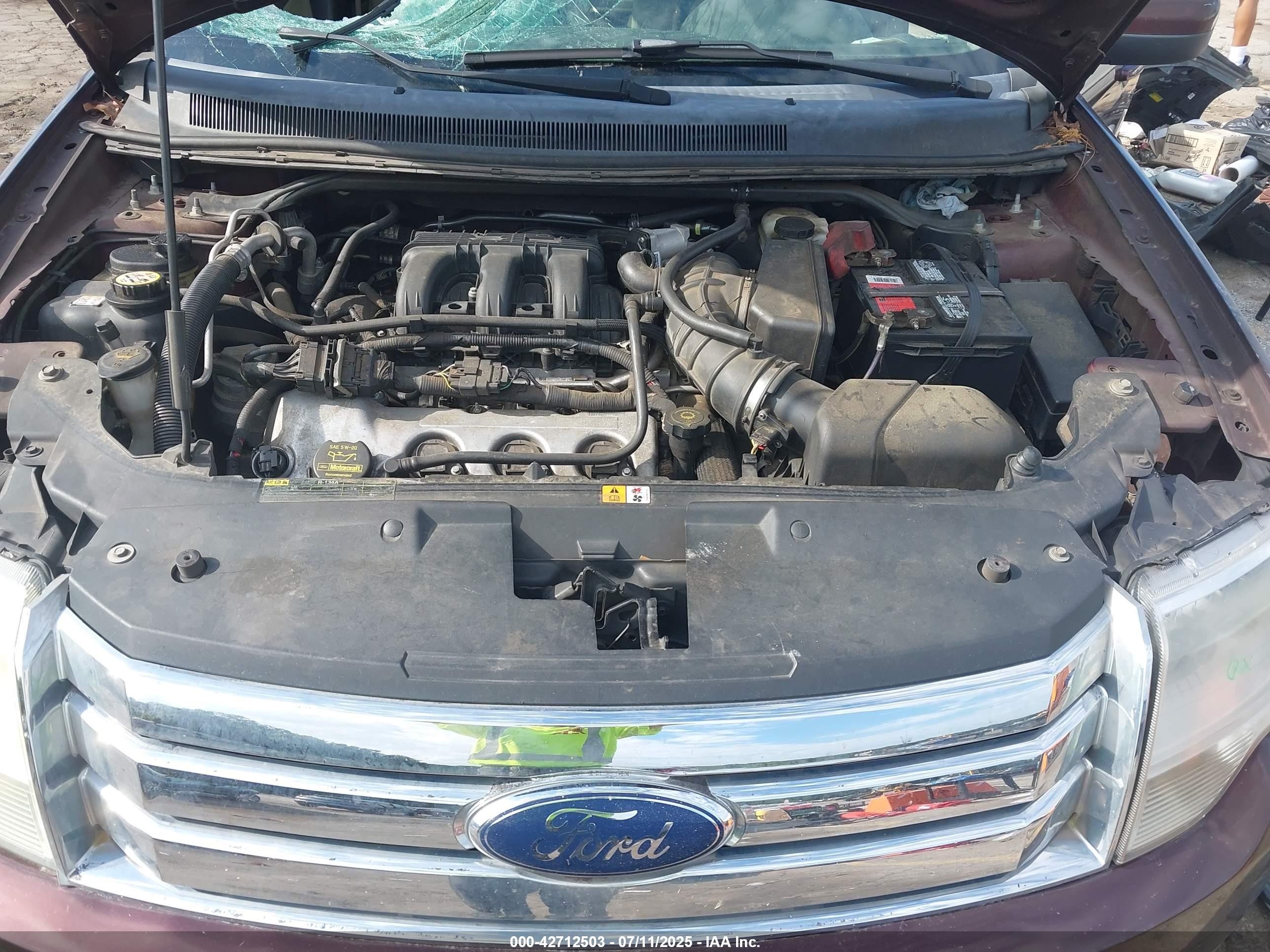 2009 Ford Taurus X Sel Maroon vin: 1FMDK02W99GA00222