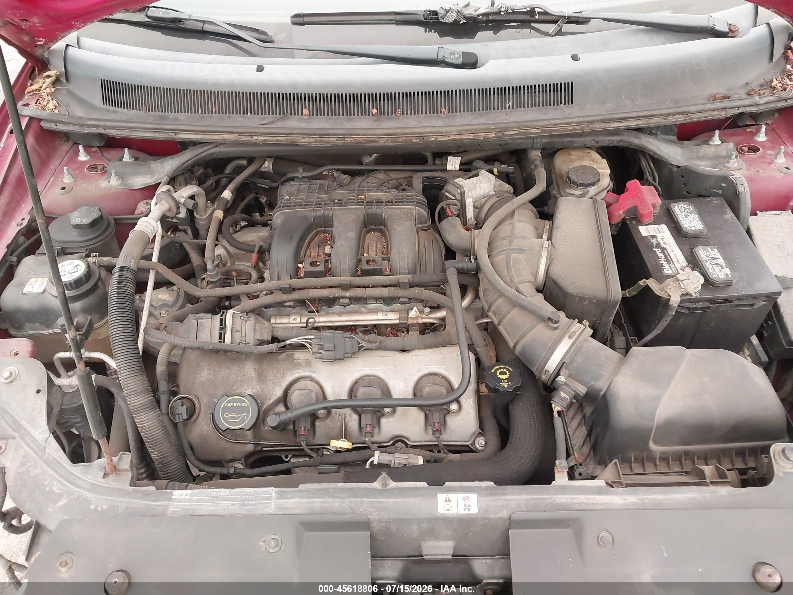 2008 Ford Taurus X Sel Red vin: 1FMDK02WX8GA14516