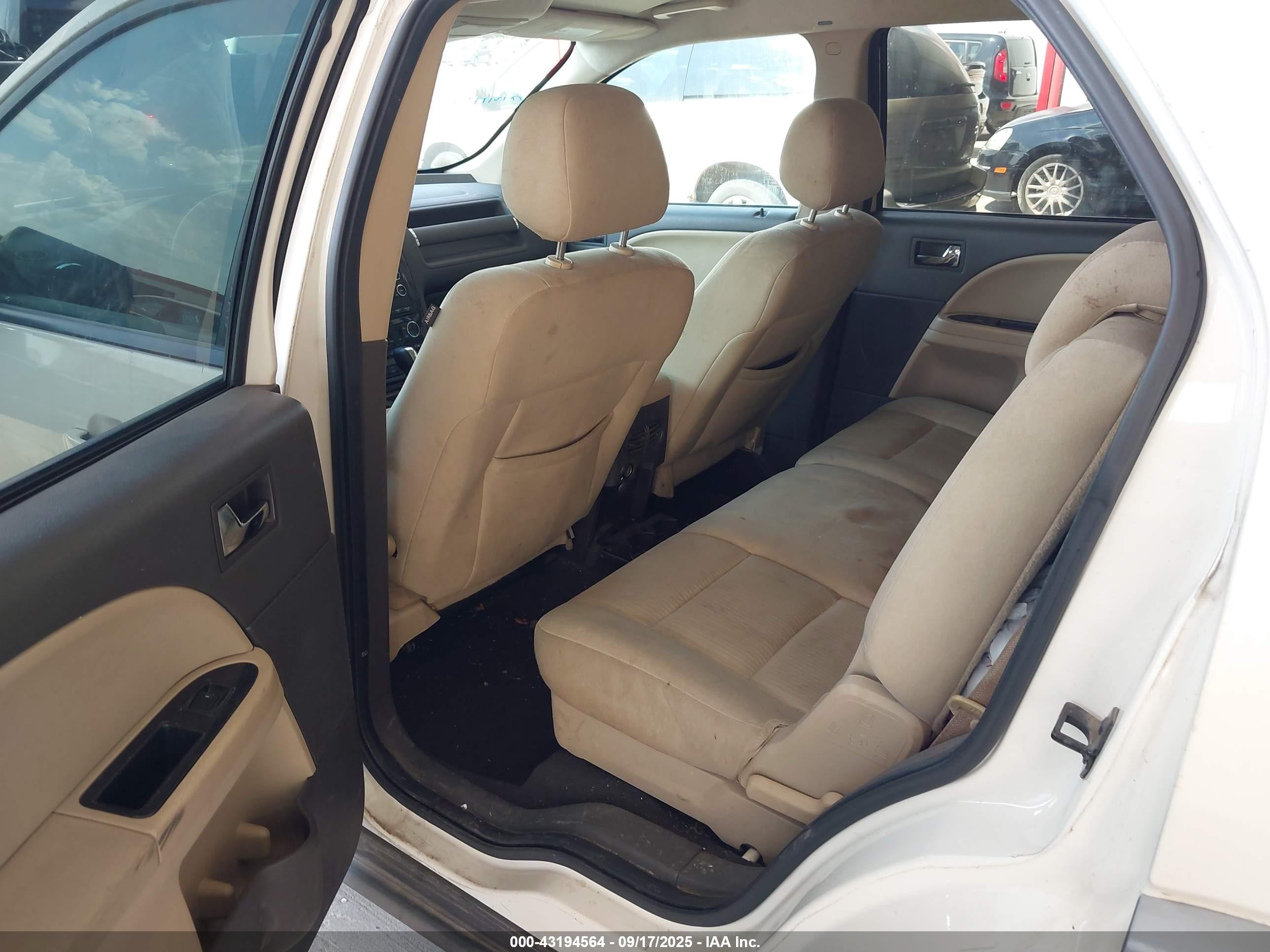 2009 Ford Taurus X Sel Cream vin: 1FMDK02WX9GA03484