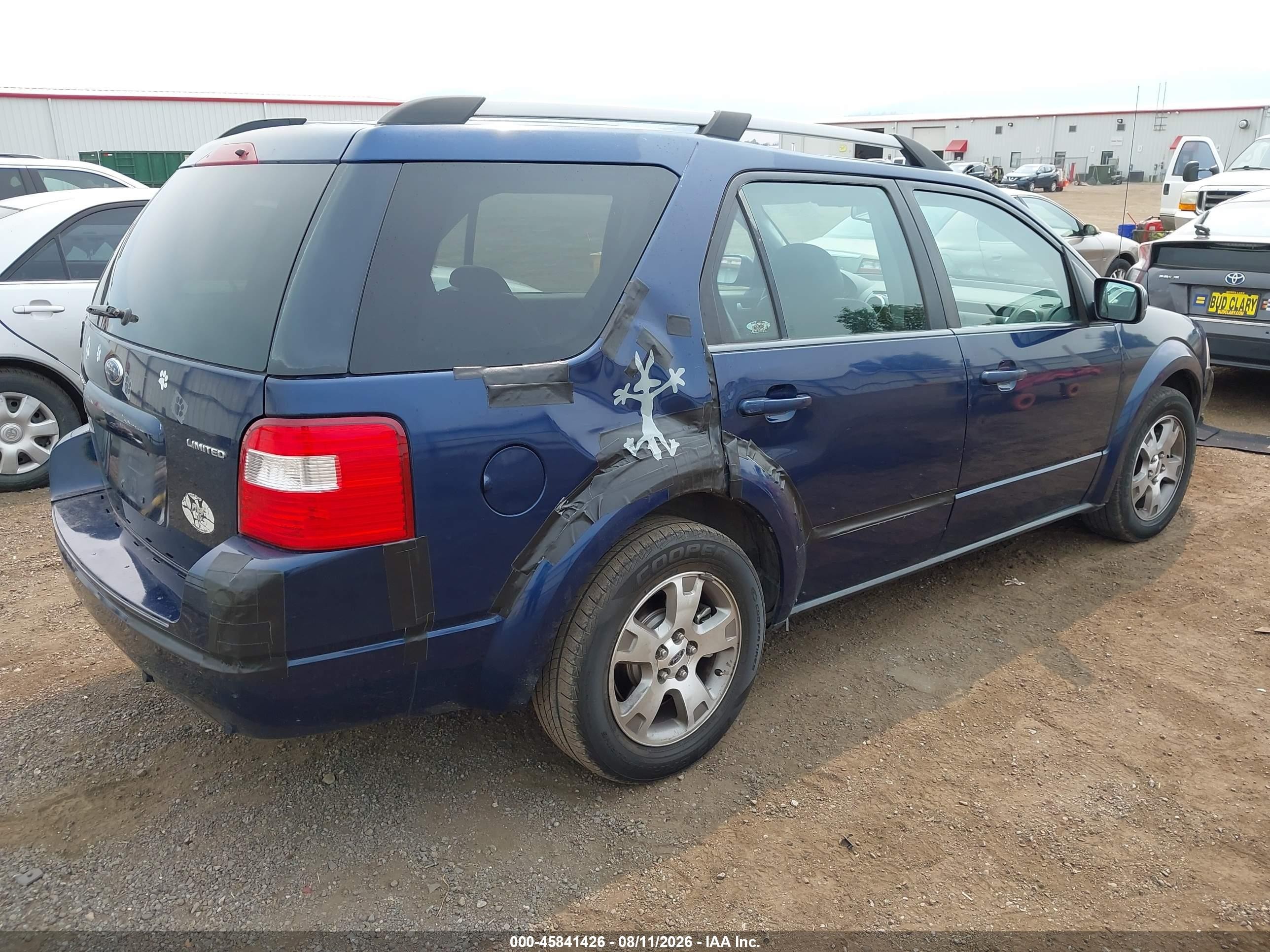 2006 Ford Freestyle Limited Blue vin: 1FMDK031X6GA04505