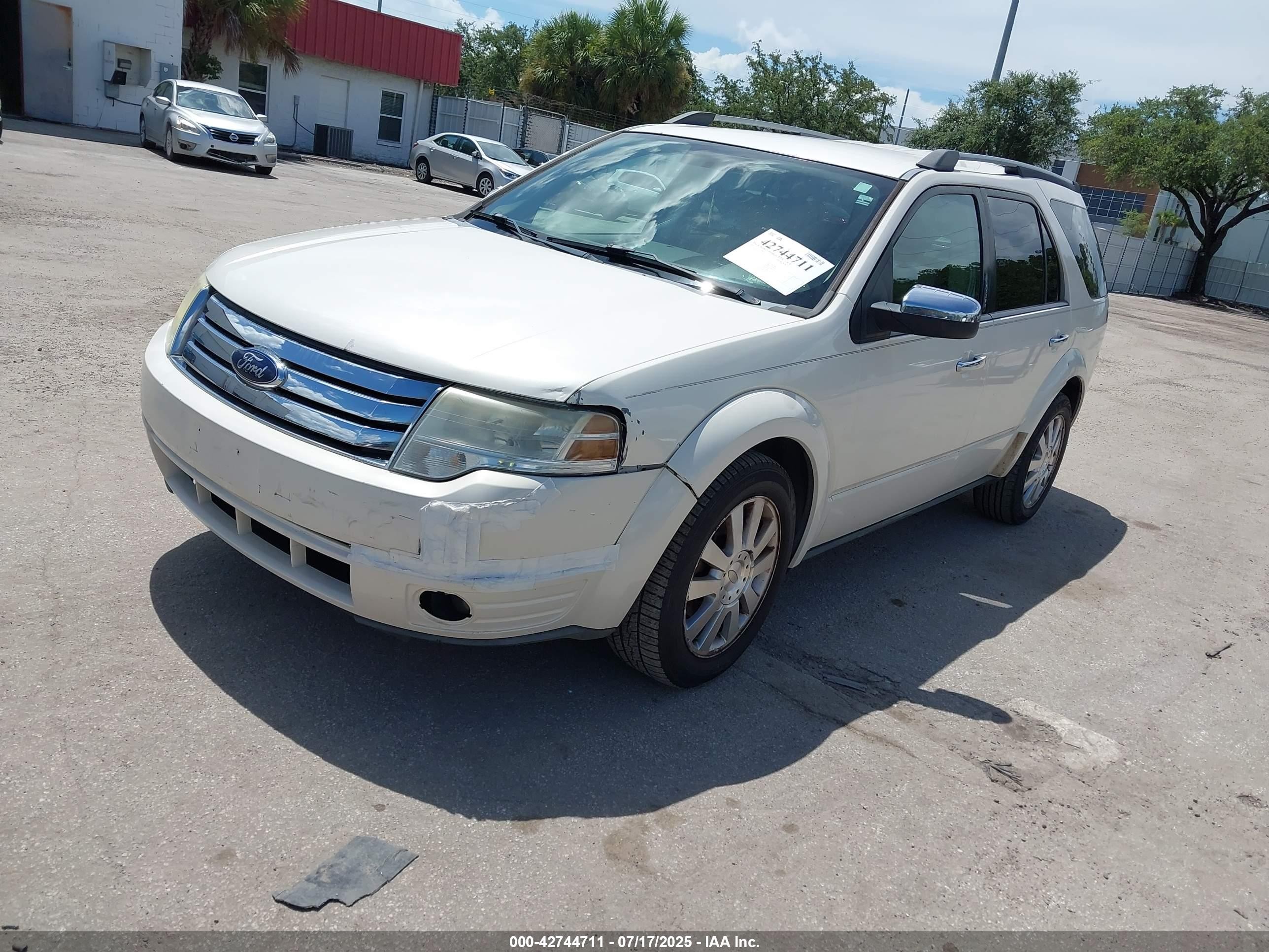 2009 Ford Taurus X Limited White vin: 1FMDK03W09GA06019