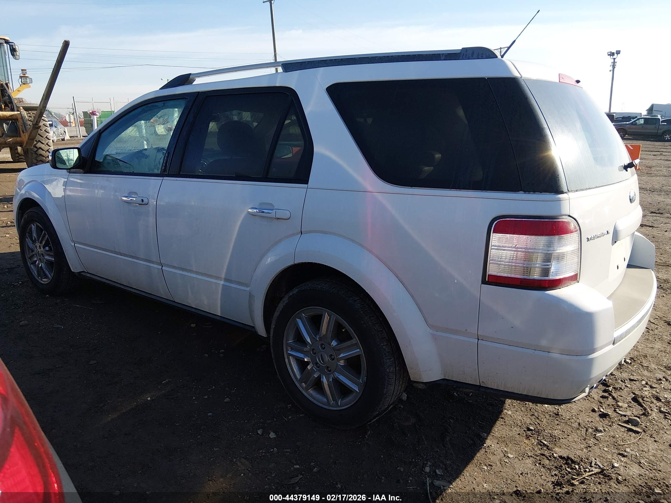 2008 Ford Taurus X Limited White vin: 1FMDK03W18GA00647