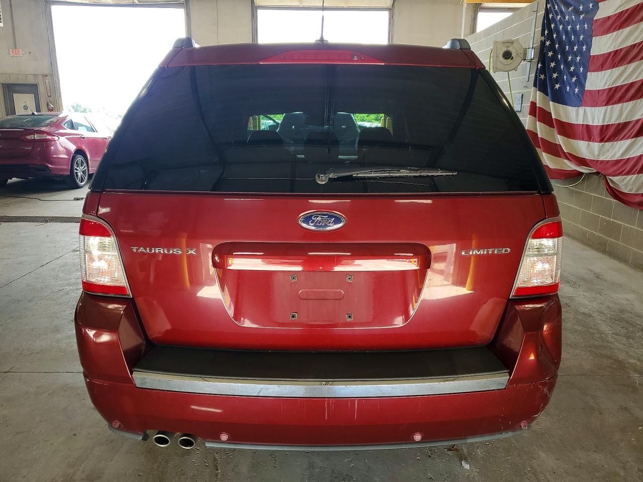 2008 Ford Taurus X Limited Burgundy vin: 1FMDK03W18GA01135