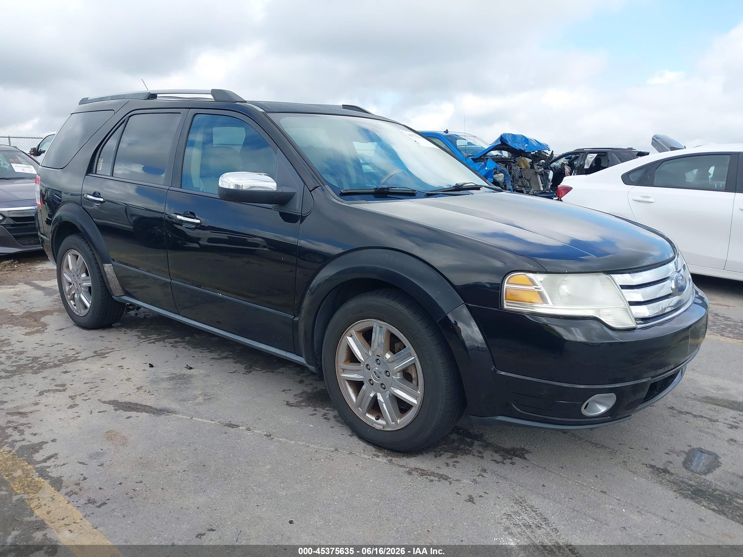 2008 Ford Taurus X Limited Black vin: 1FMDK03W18GA11728