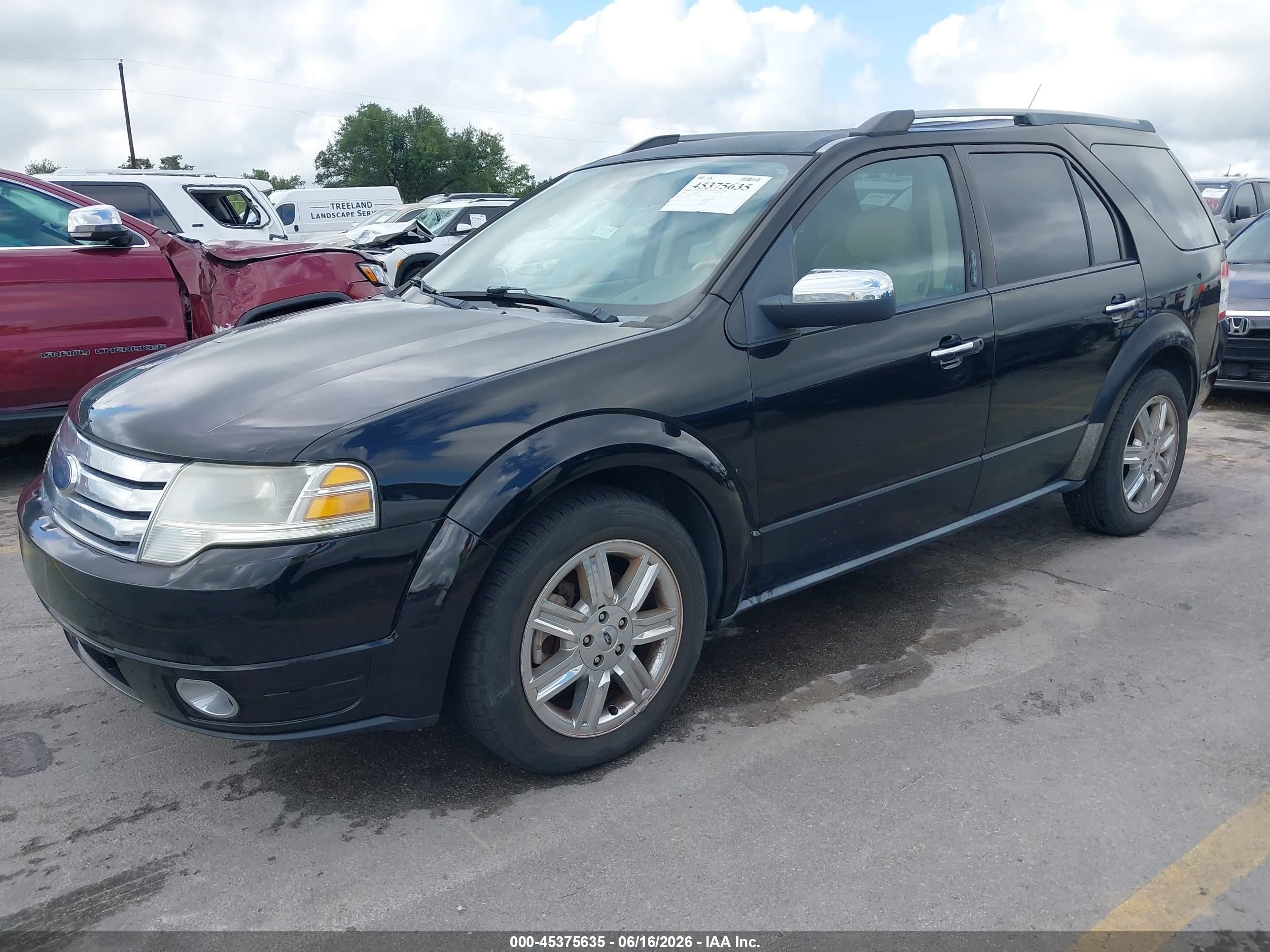 2008 Ford Taurus X Limited Black vin: 1FMDK03W18GA11728