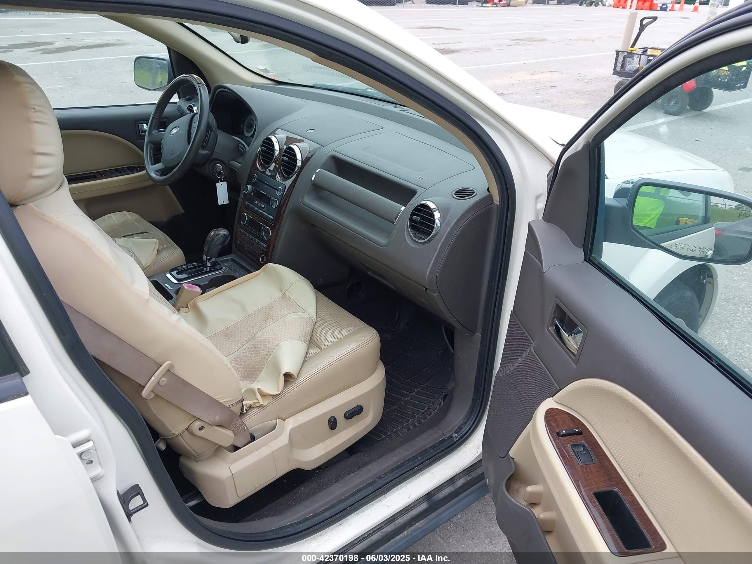 2009 Ford Taurus X Limited White vin: 1FMDK03W29GA02957
