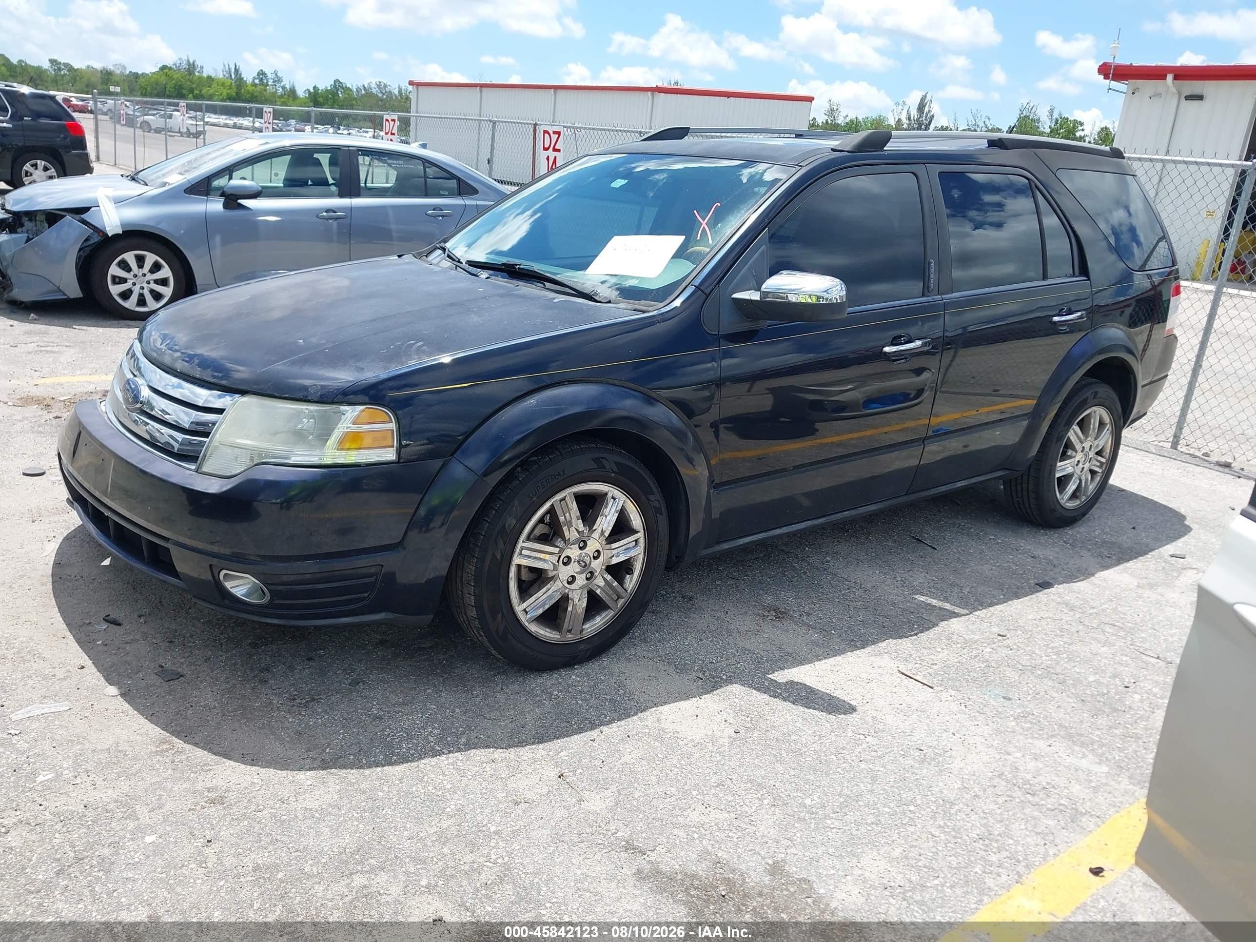 2008 Ford Taurus X Limited Black vin: 1FMDK03W48GA07026