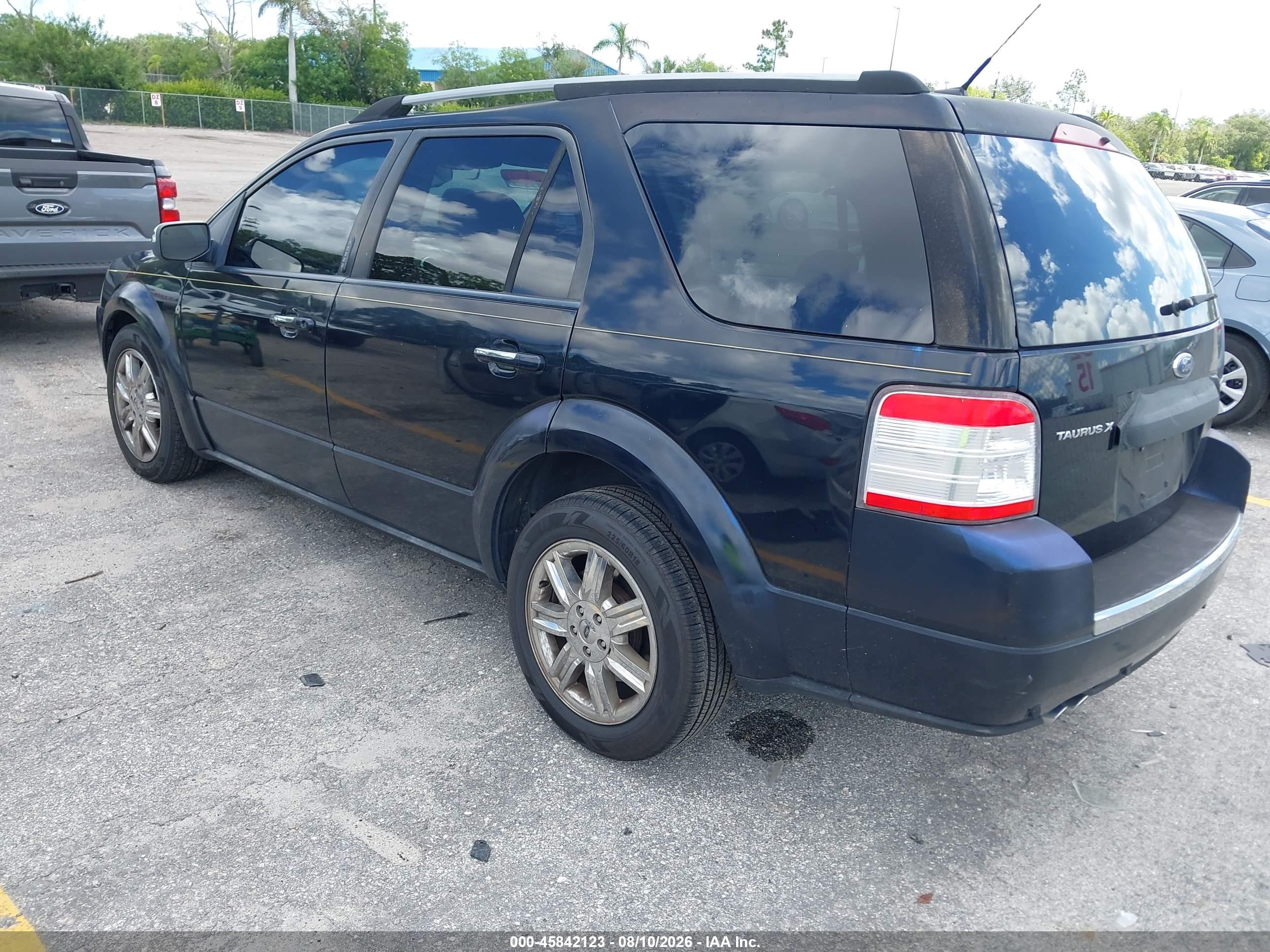2008 Ford Taurus X Limited Black vin: 1FMDK03W48GA07026