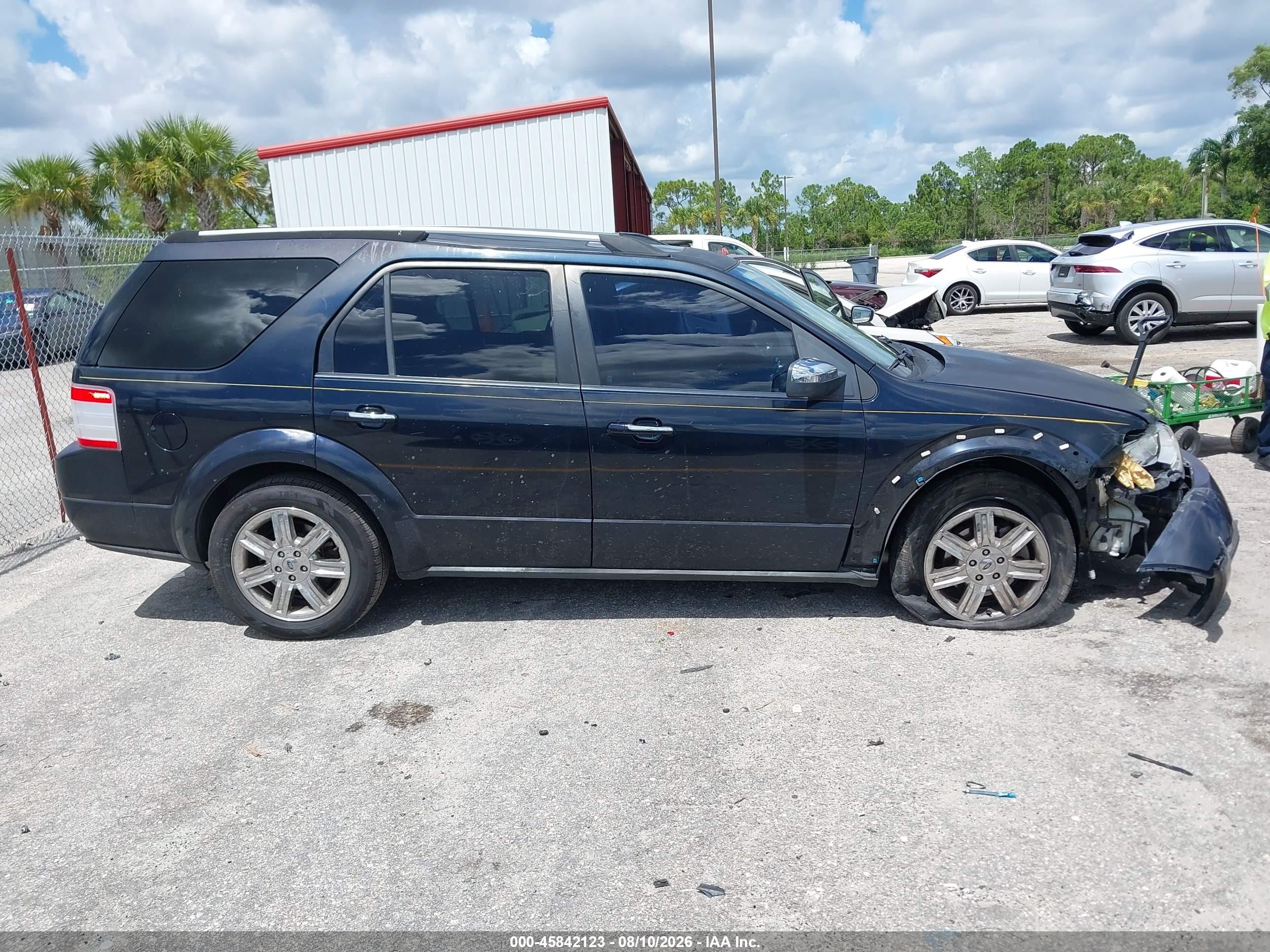 2008 Ford Taurus X Limited Black vin: 1FMDK03W48GA07026