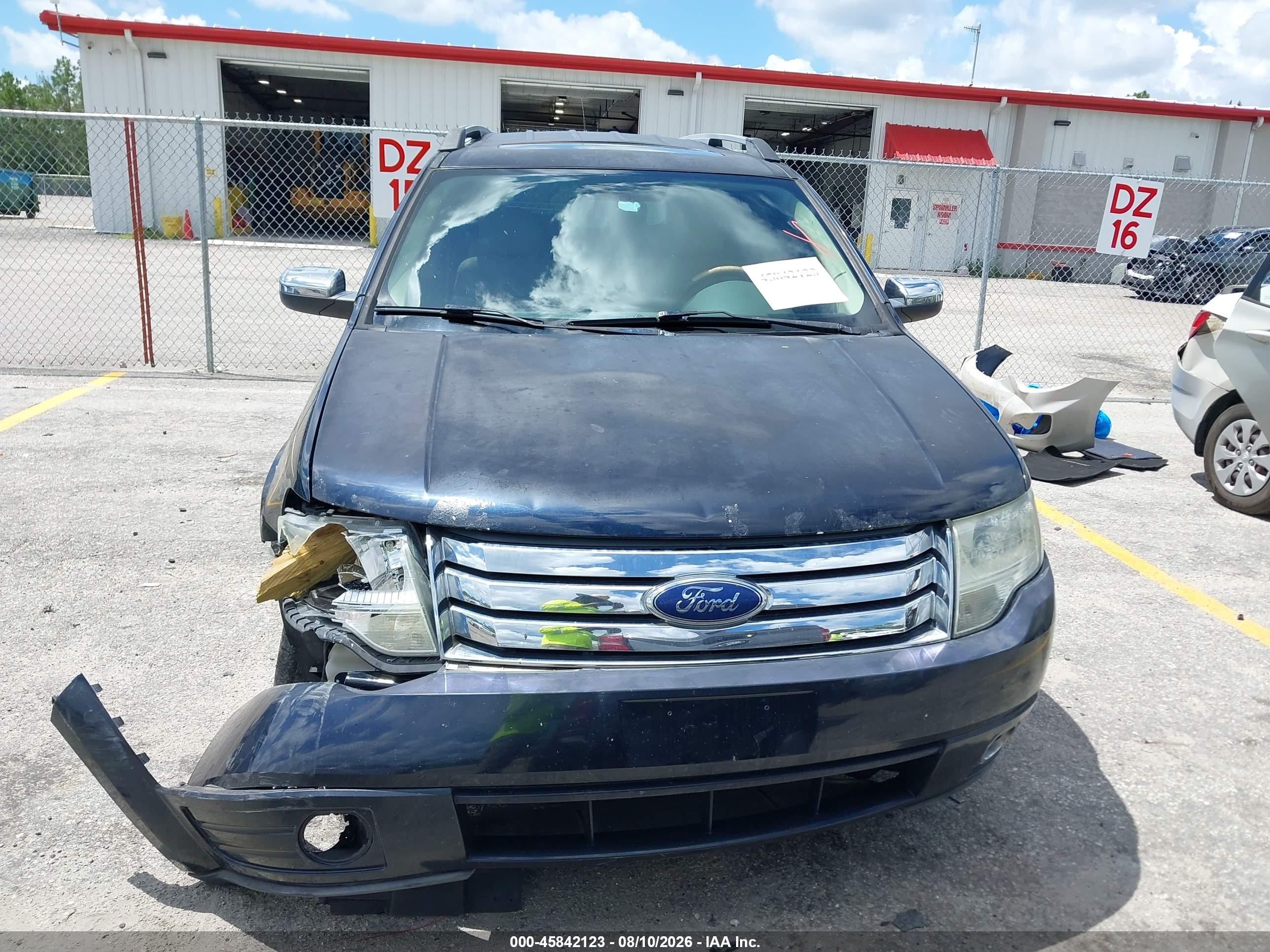 2008 Ford Taurus X Limited Black vin: 1FMDK03W48GA07026