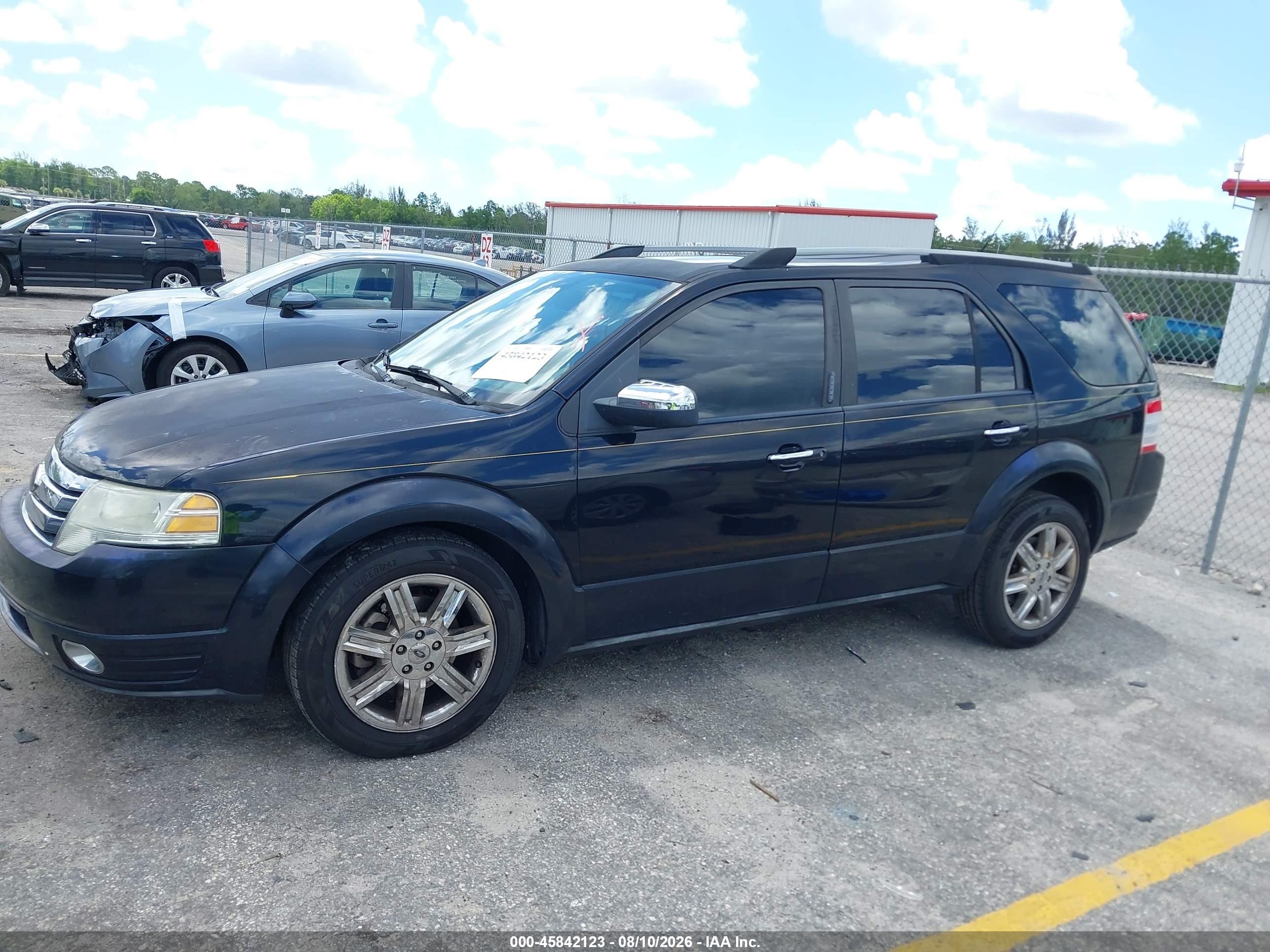 2008 Ford Taurus X Limited Black vin: 1FMDK03W48GA07026