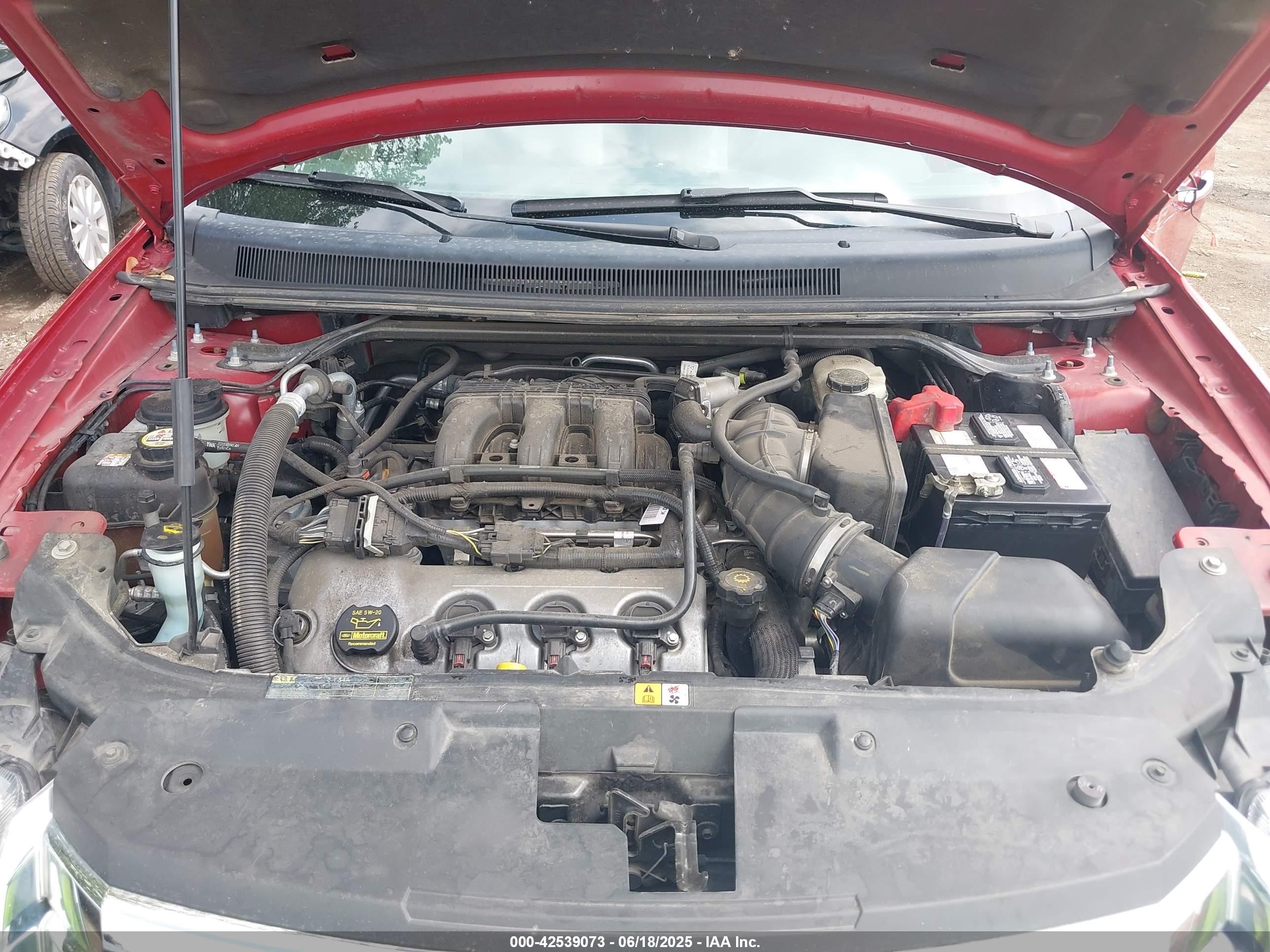 2009 Ford Taurus X Limited Red vin: 1FMDK03W89GA05006