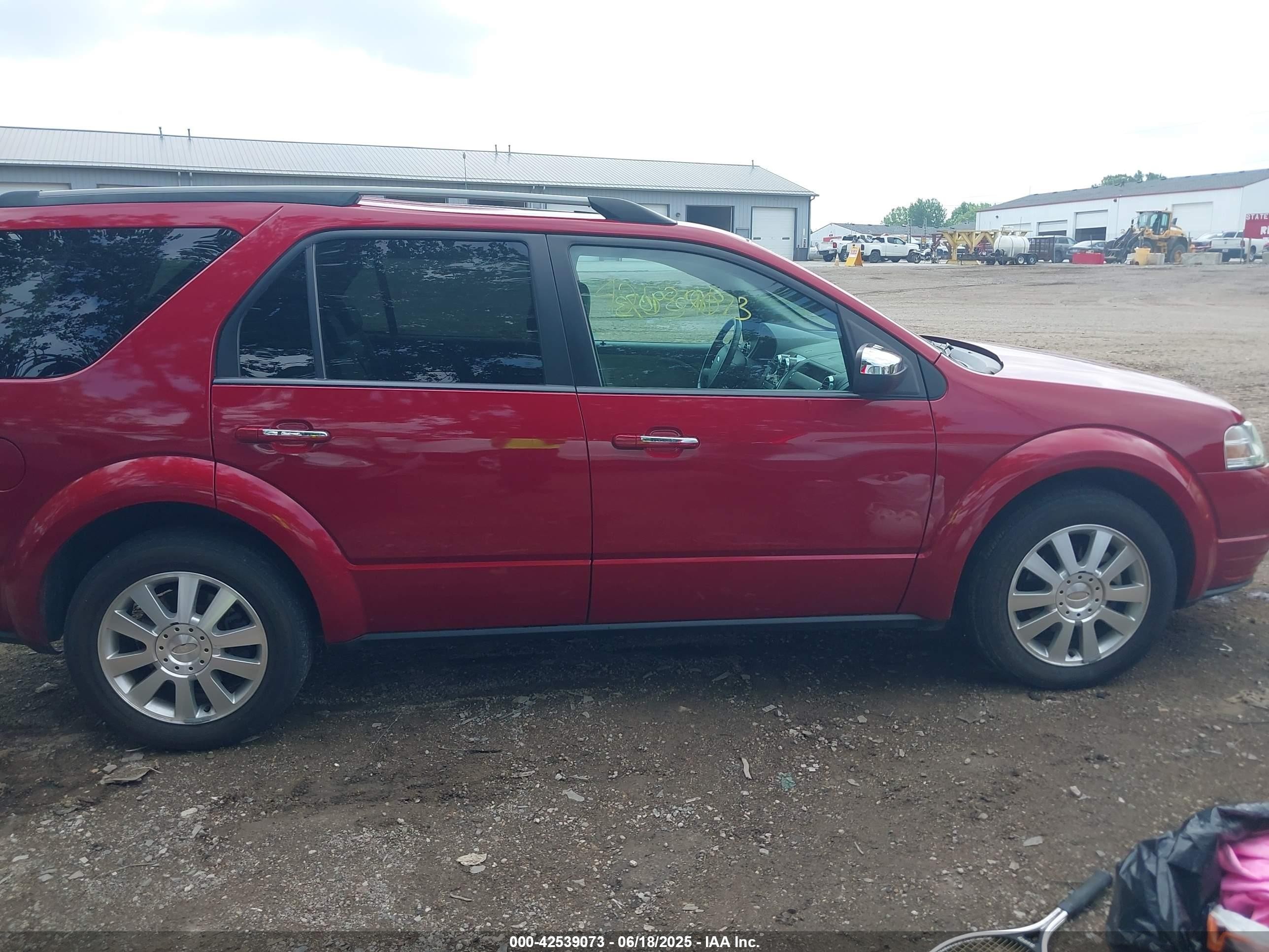 2009 Ford Taurus X Limited Red vin: 1FMDK03W89GA05006