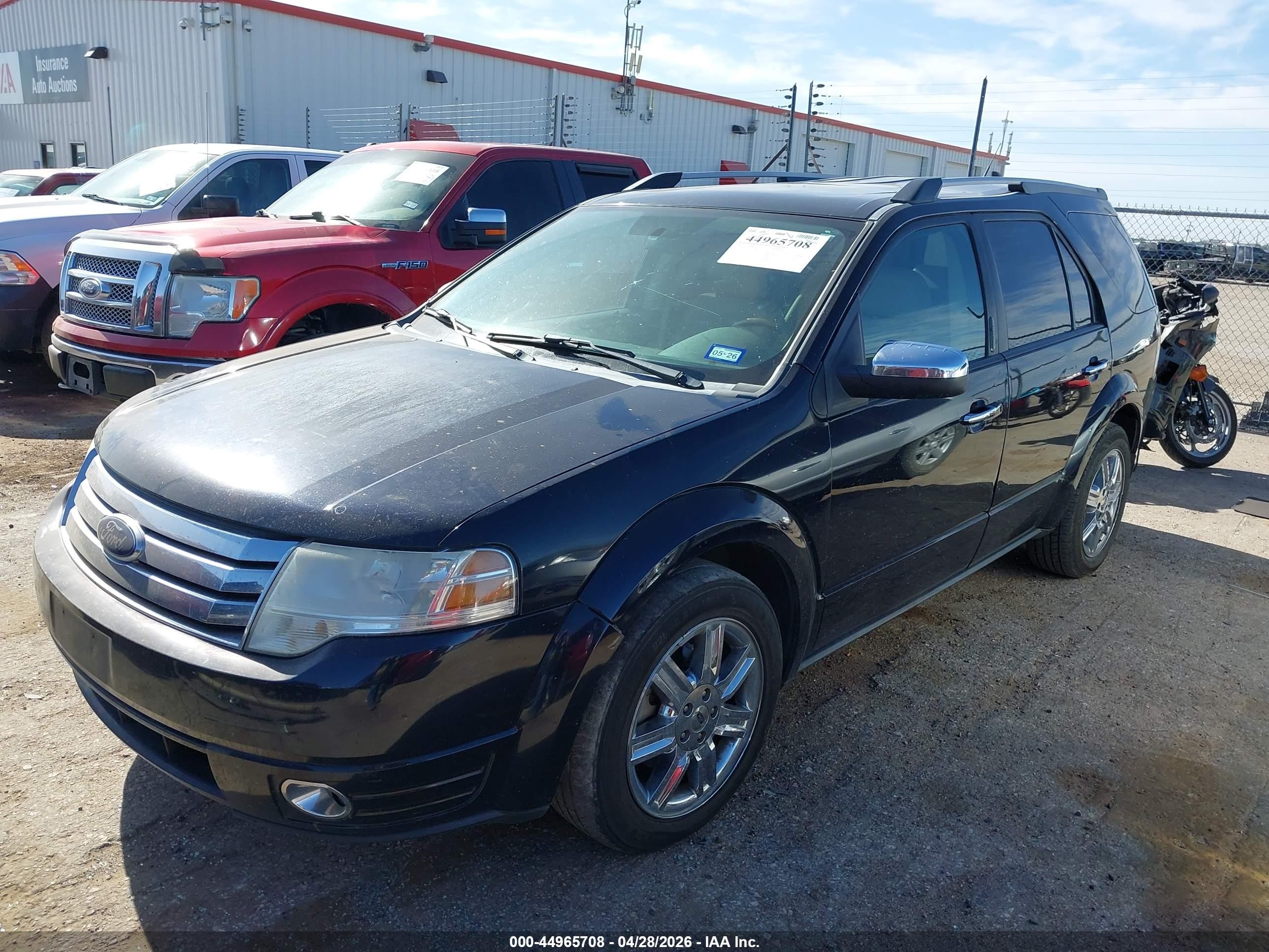 2008 Ford Taurus X Limited Black vin: 1FMDK03W98GA01285