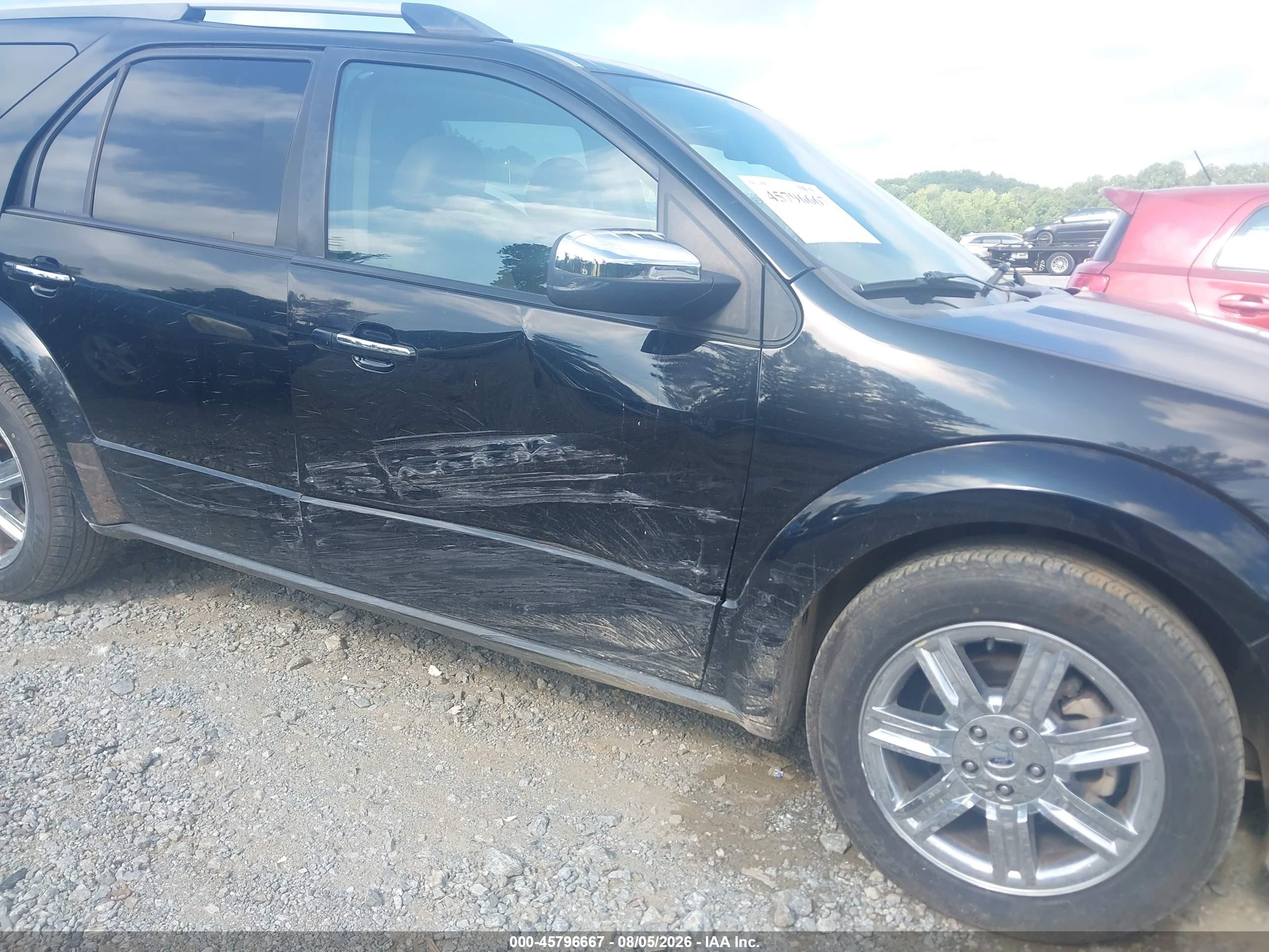 2008 Ford Taurus X Limited Black vin: 1FMDK03W98GA43486