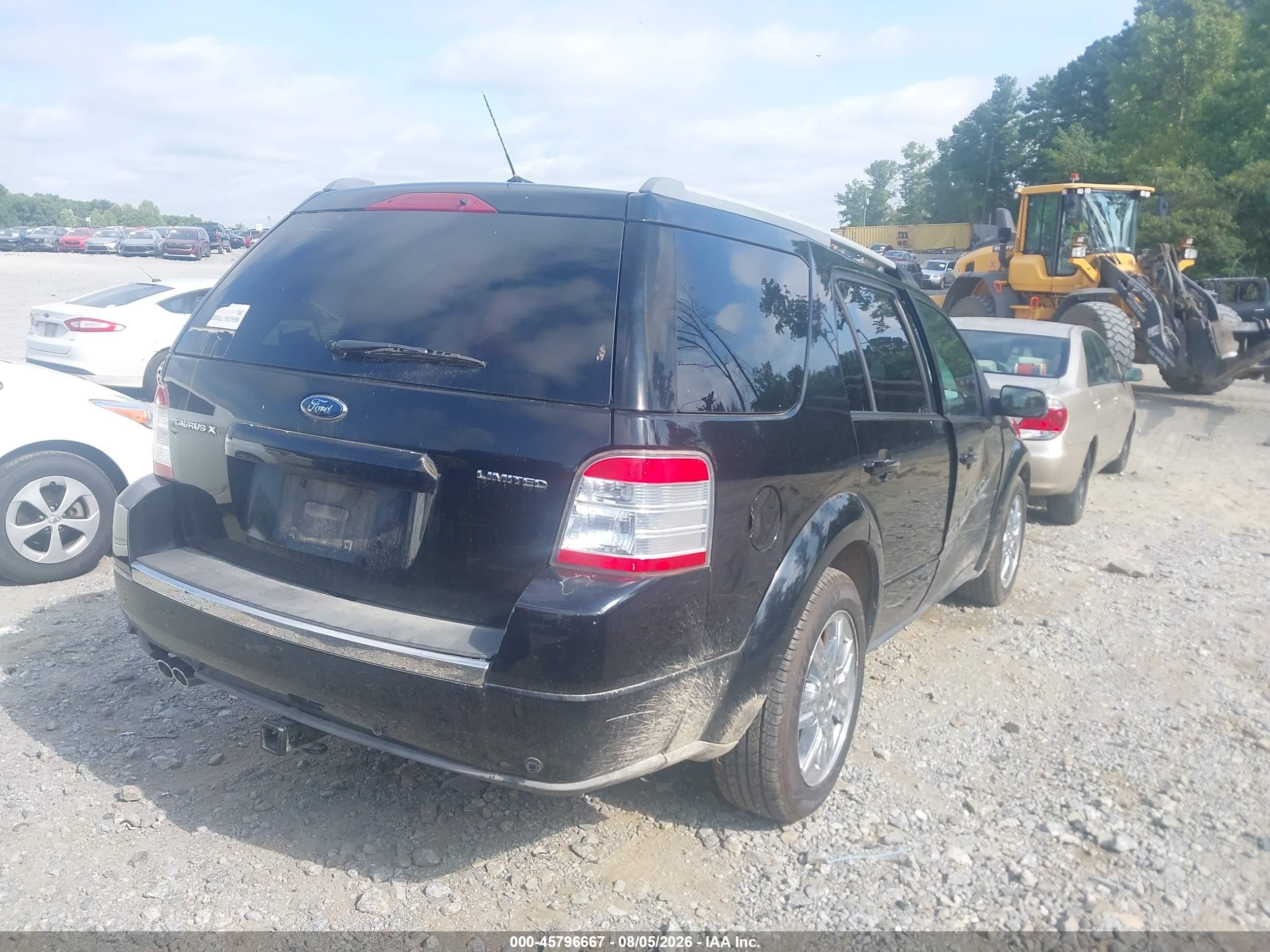 2008 Ford Taurus X Limited Black vin: 1FMDK03W98GA43486