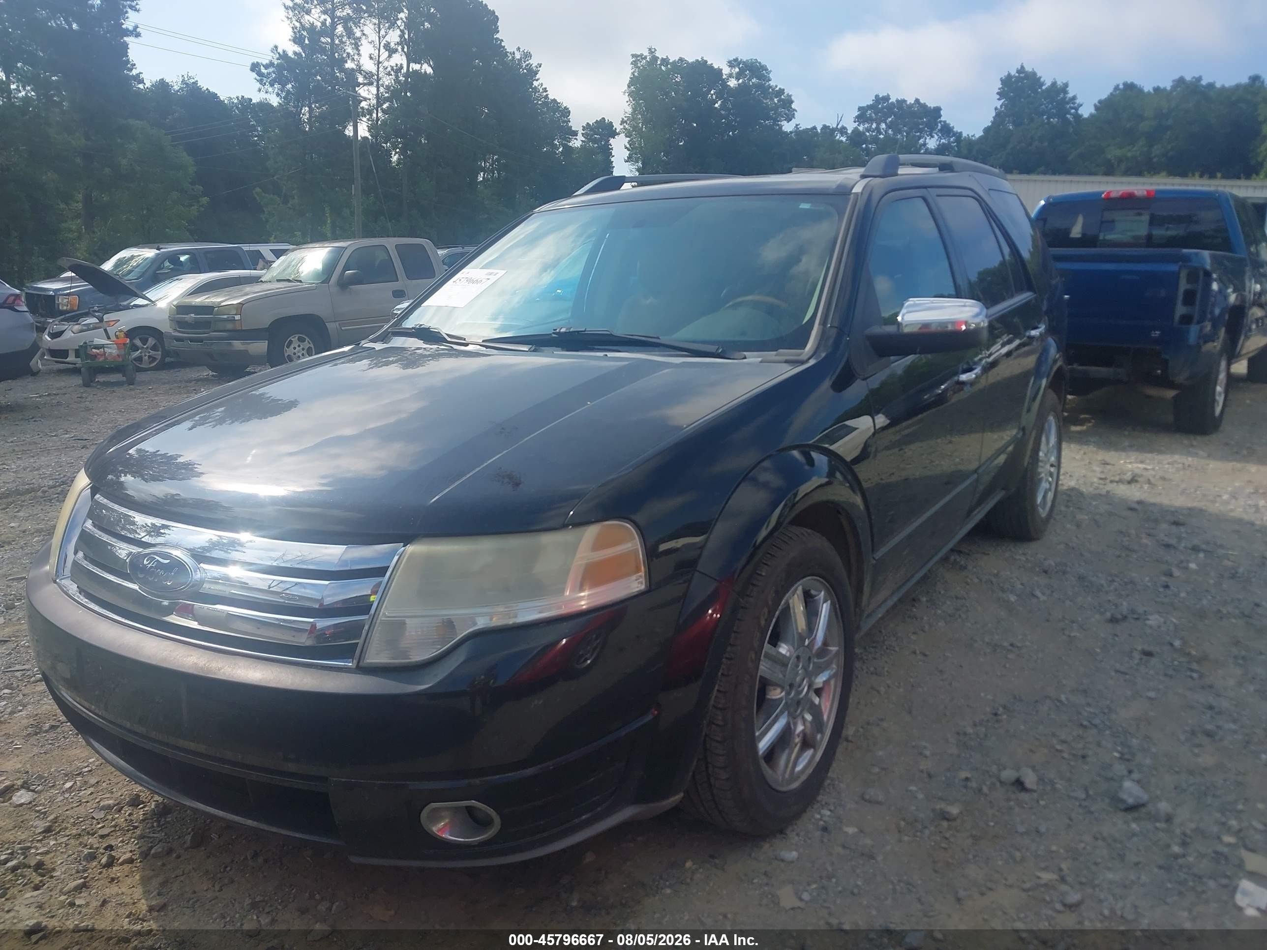 2008 Ford Taurus X Limited Black vin: 1FMDK03W98GA43486