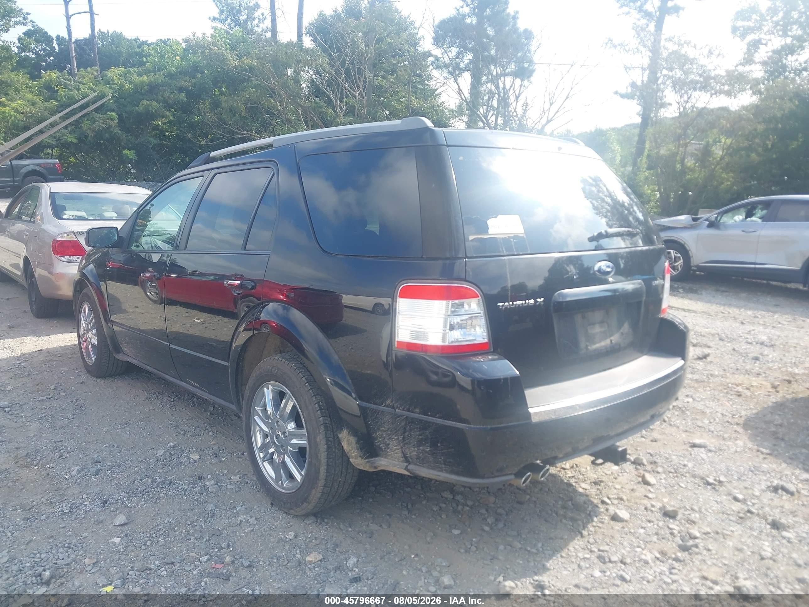2008 Ford Taurus X Limited Black vin: 1FMDK03W98GA43486