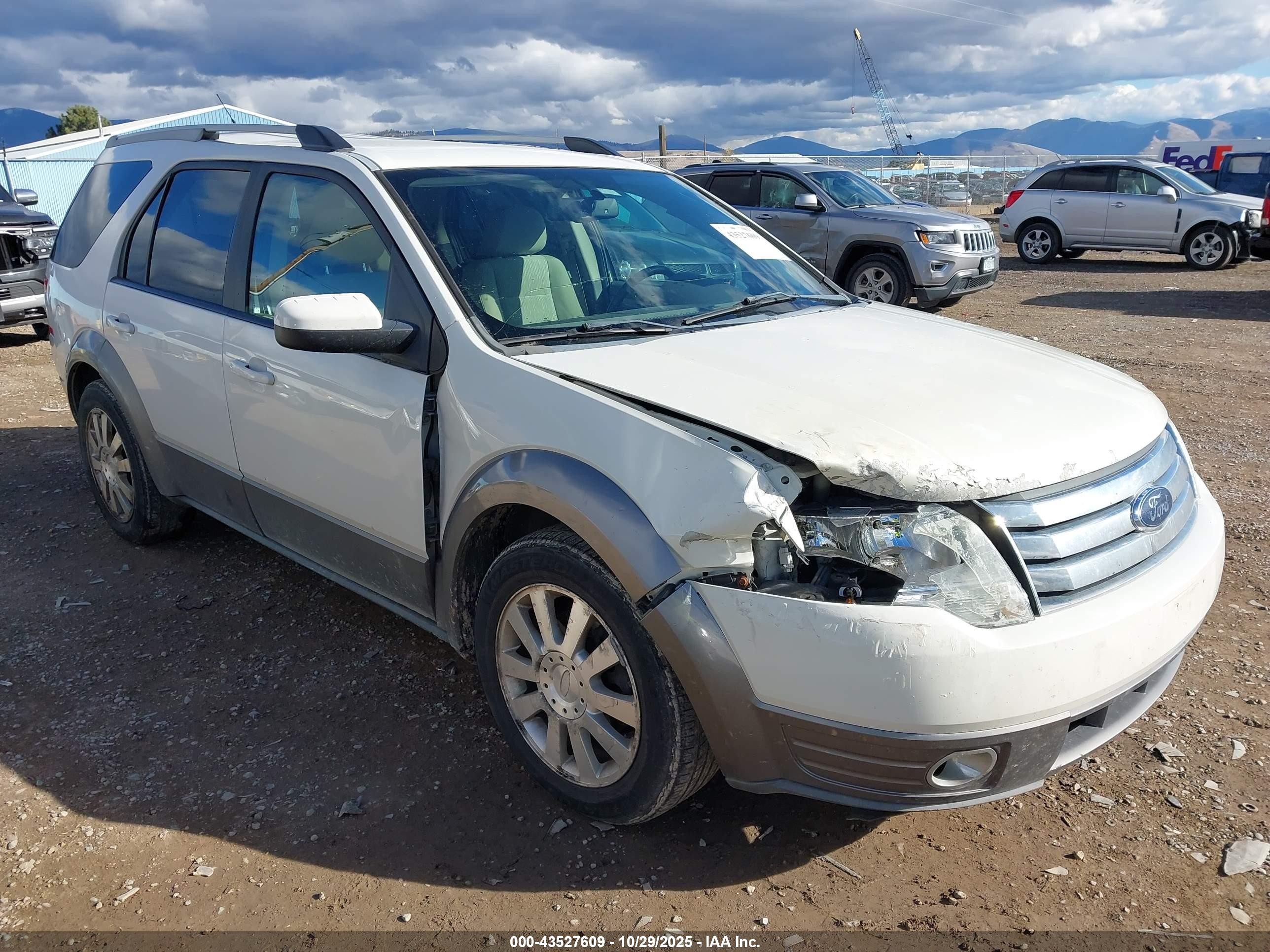 2009 Ford Taurus X Sel White vin: 1FMDK05W19GA06205