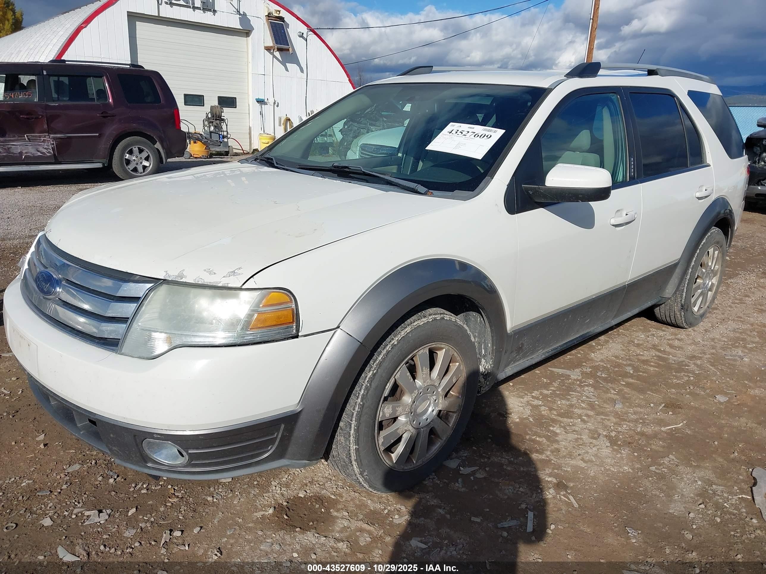 2009 Ford Taurus X Sel White vin: 1FMDK05W19GA06205