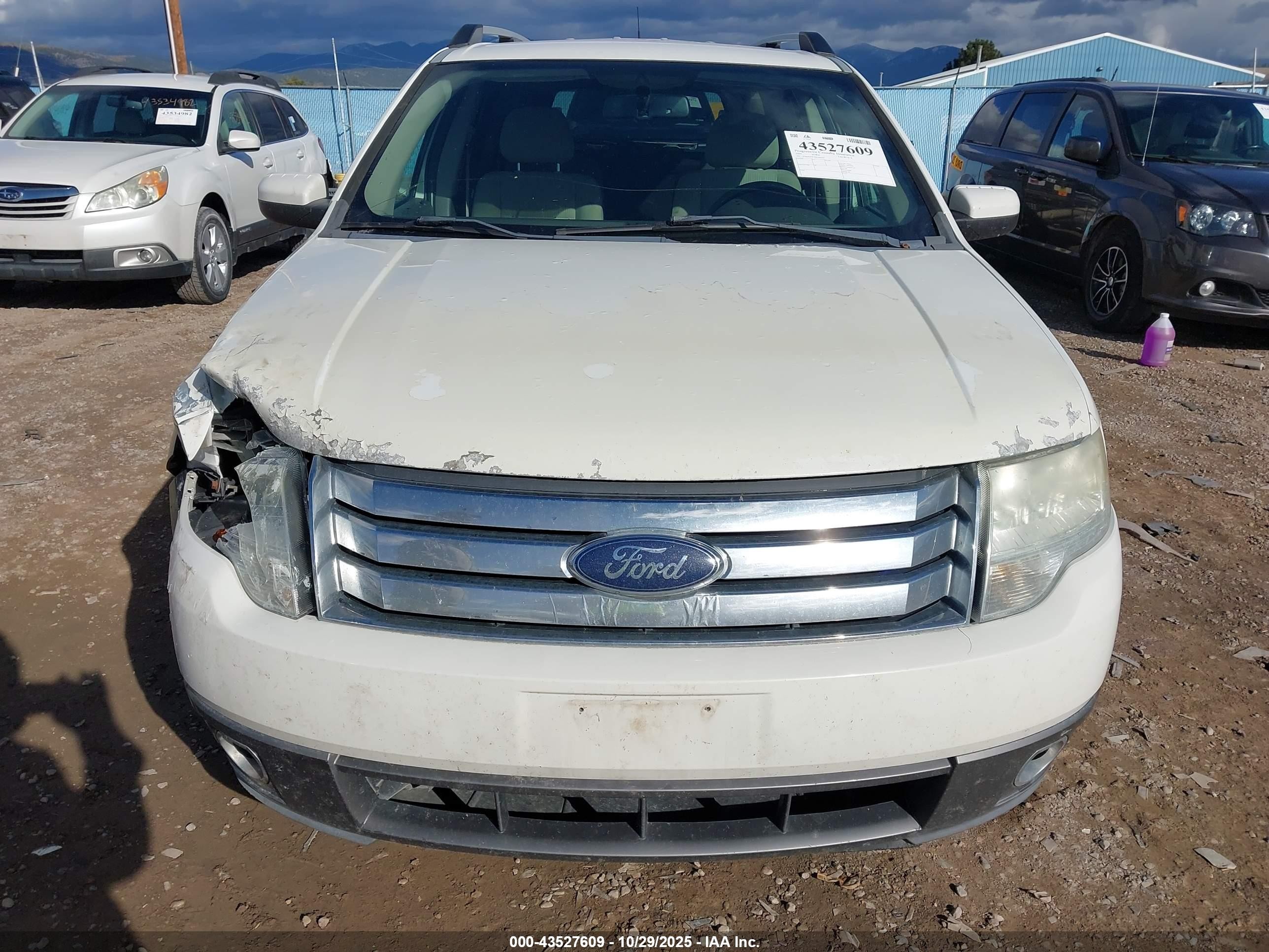 2009 Ford Taurus X Sel White vin: 1FMDK05W19GA06205