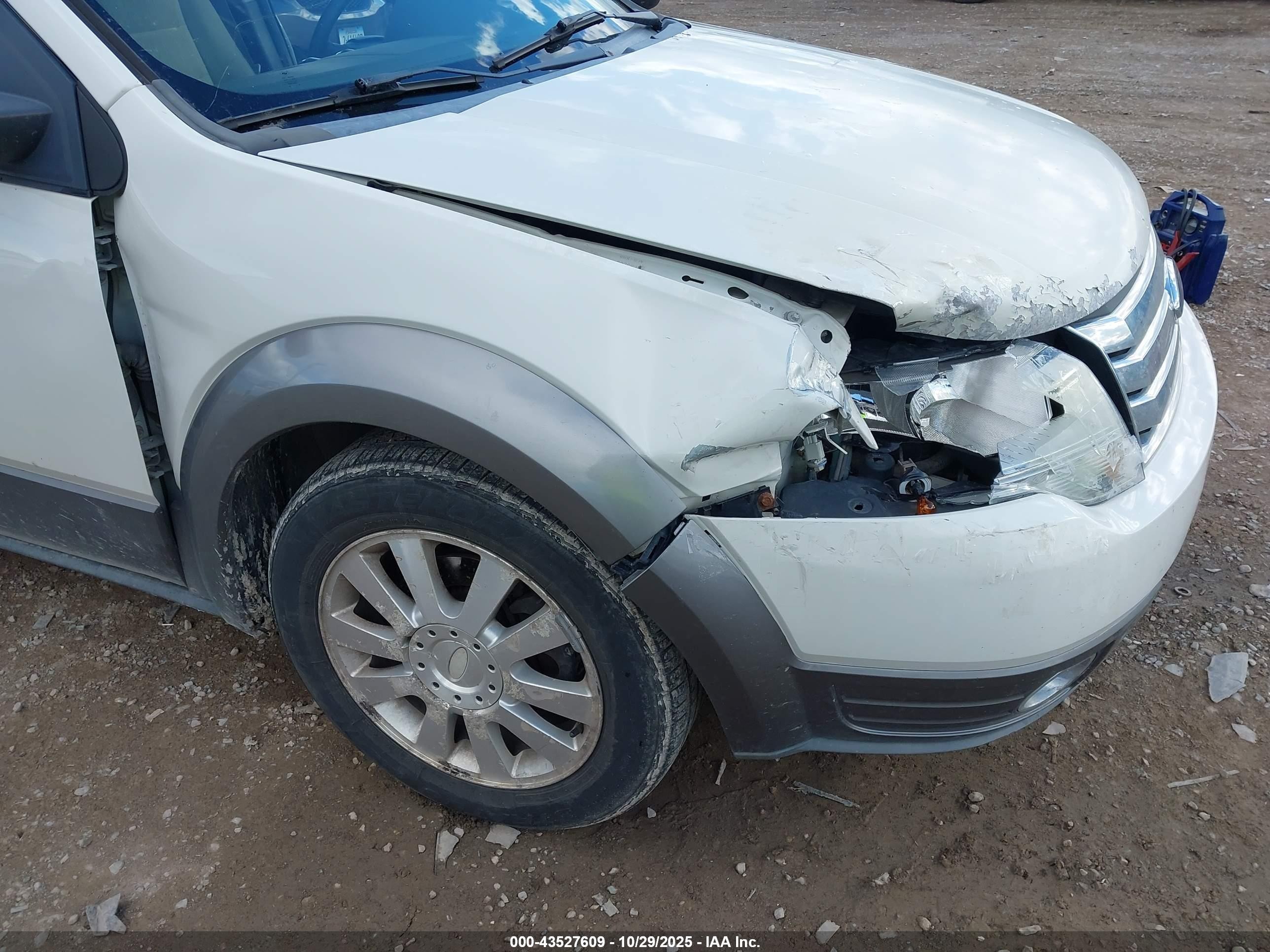 2009 Ford Taurus X Sel White vin: 1FMDK05W19GA06205