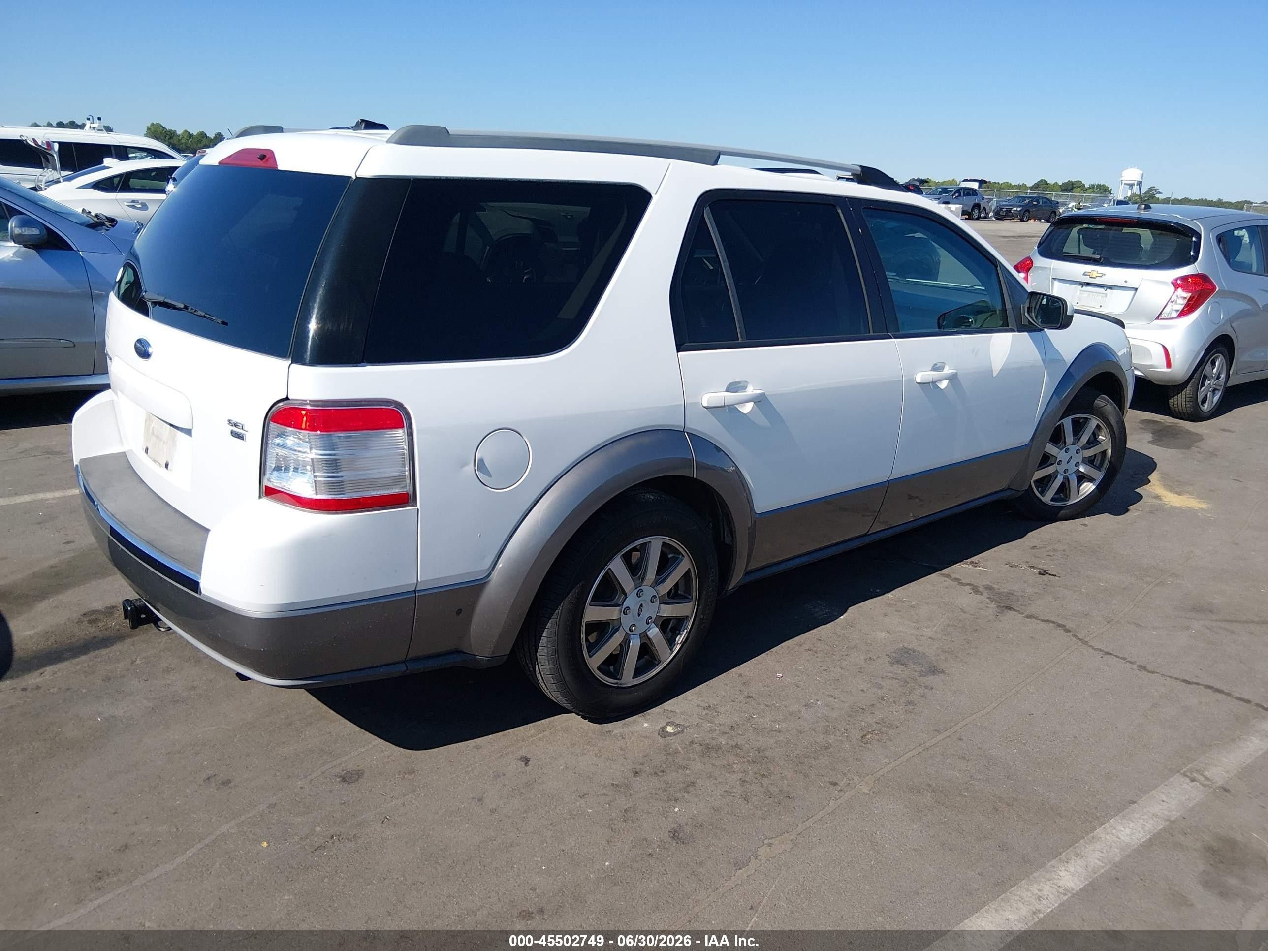 2008 Ford Taurus X Sel White vin: 1FMDK05W28GA33170