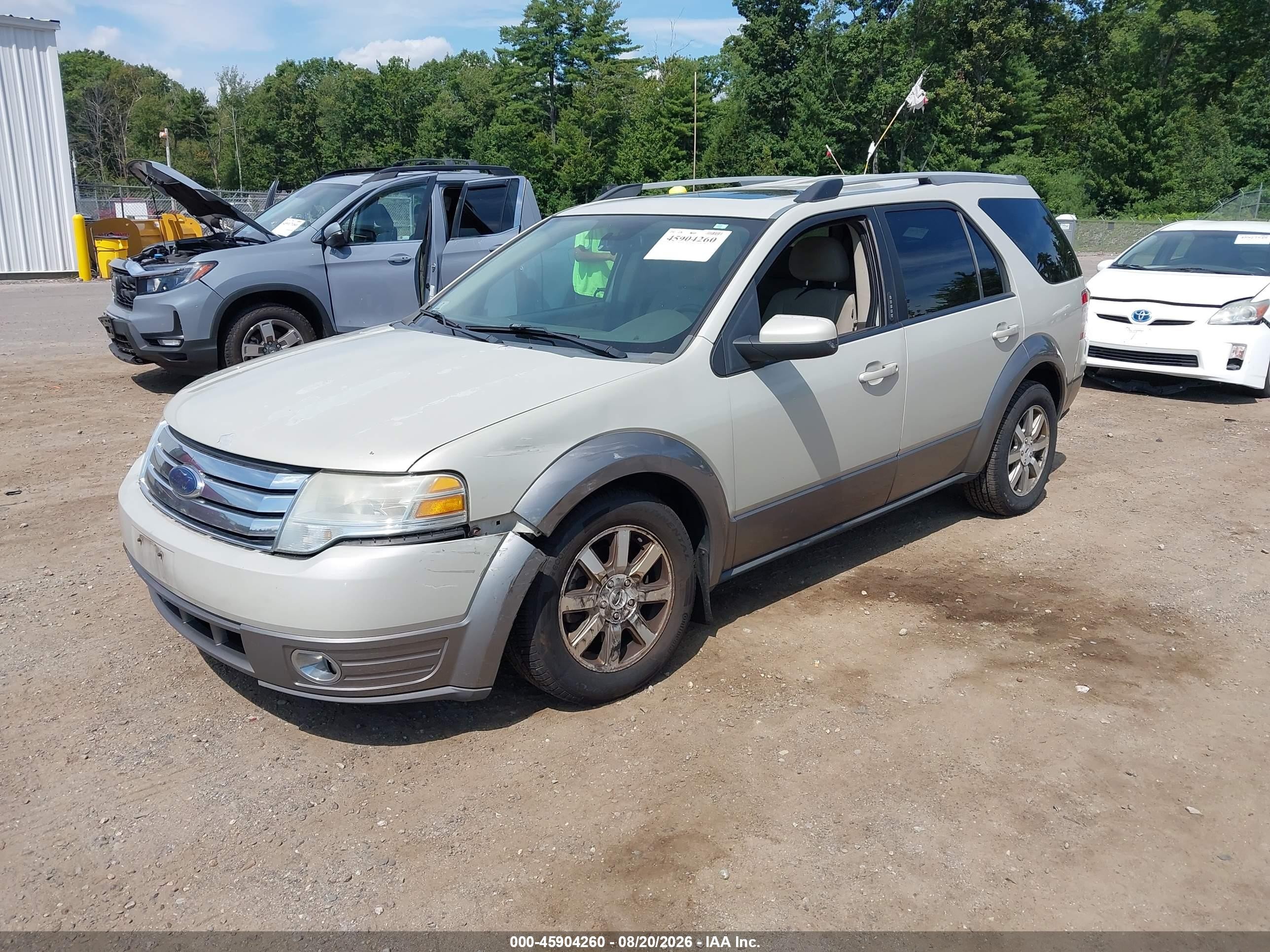 2008 Ford Taurus X Sel White vin: 1FMDK05W38GA19648