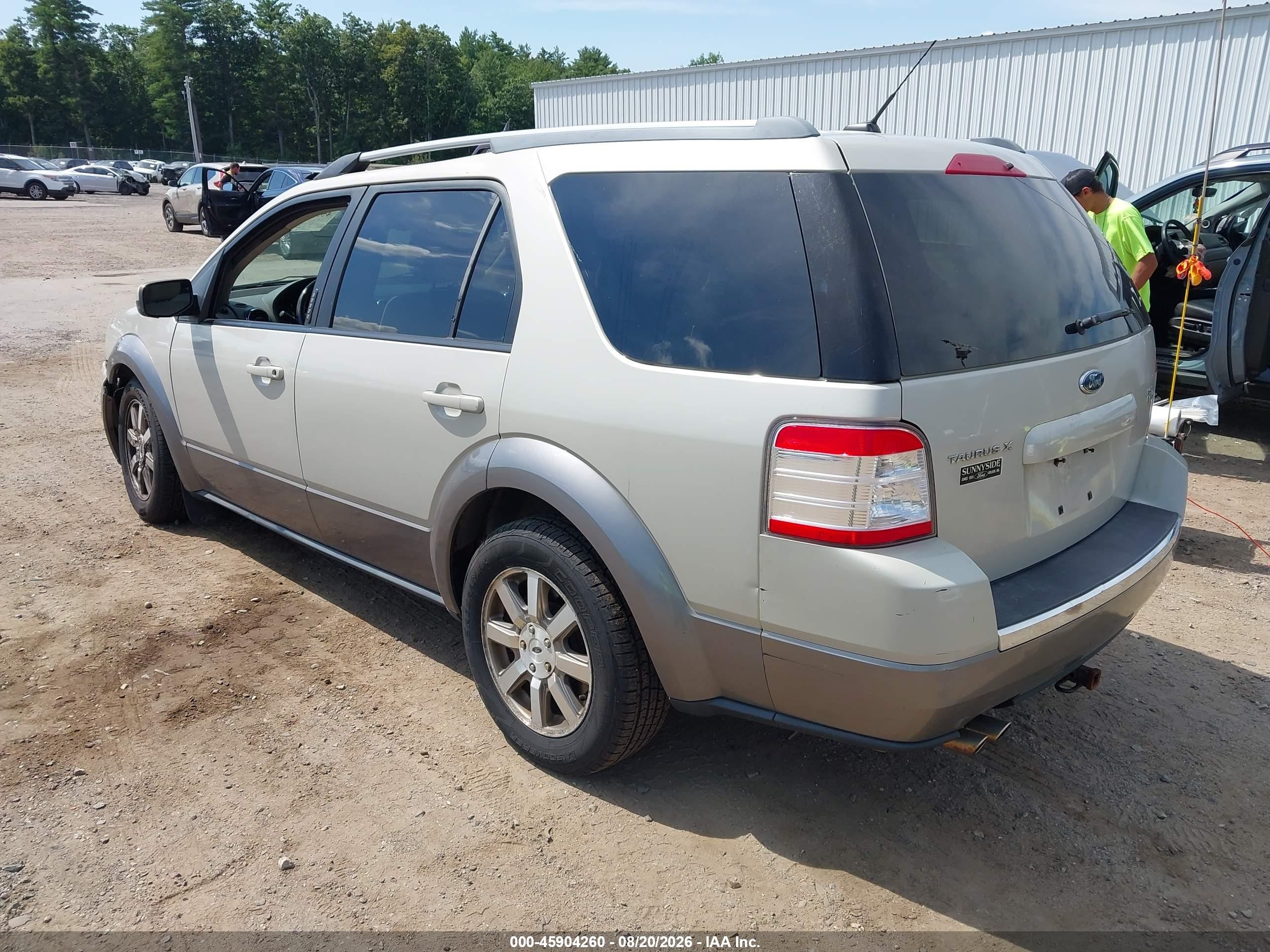 2008 Ford Taurus X Sel White vin: 1FMDK05W38GA19648