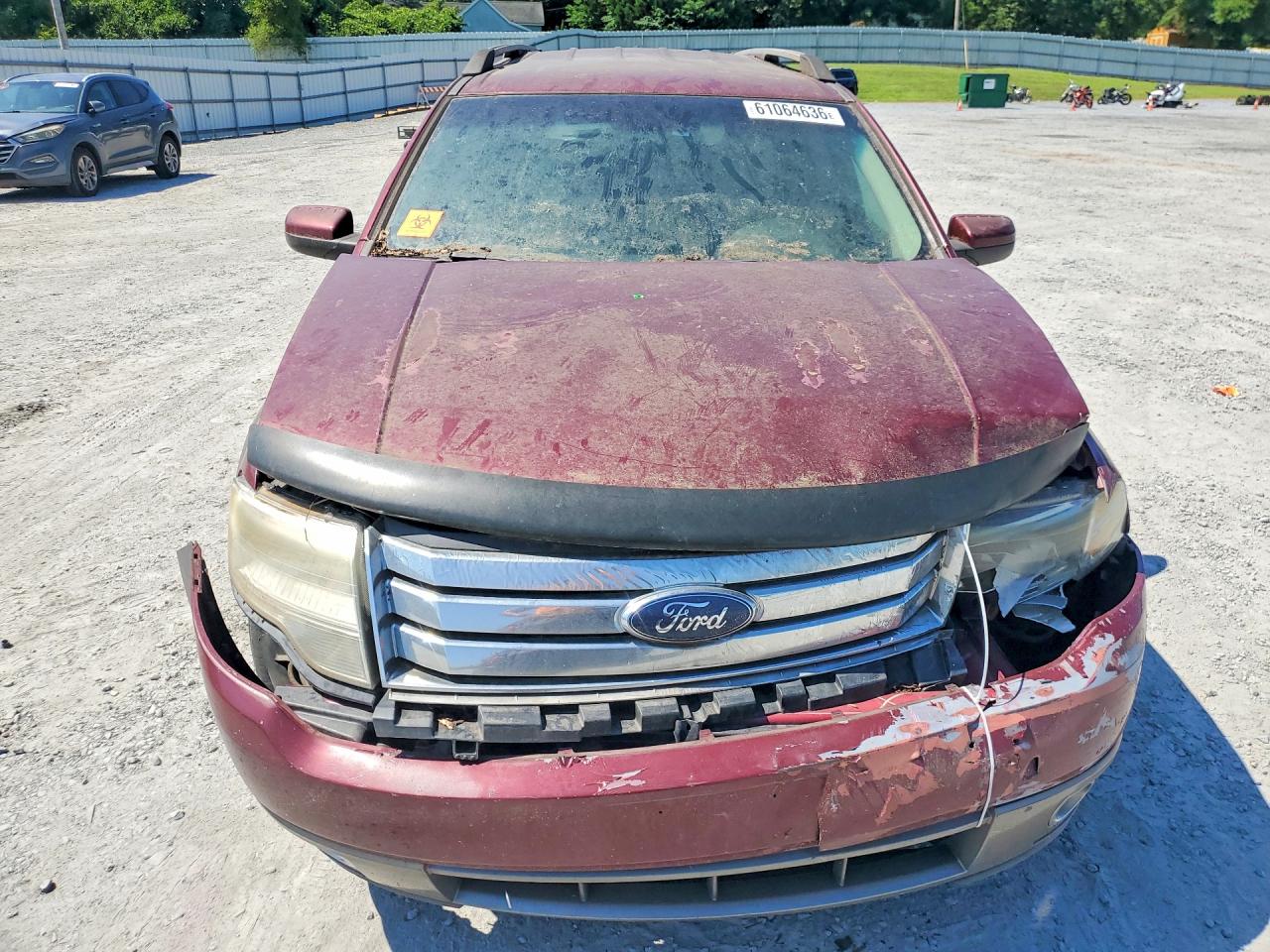 2008 Ford Taurus X Sel Burgundy vin: 1FMDK05W38GA44209