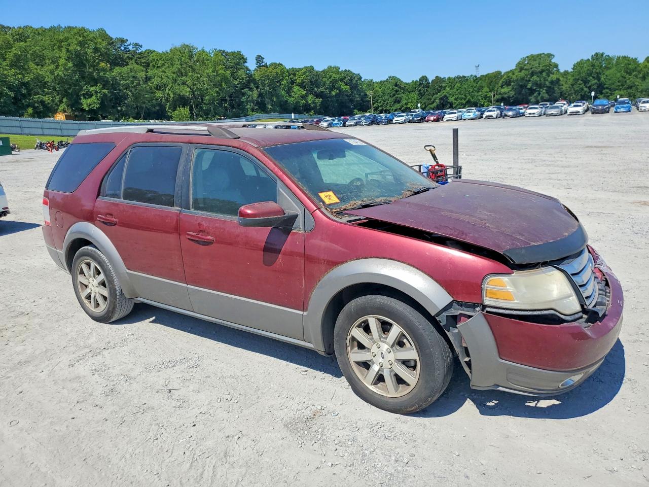 2008 Ford Taurus X Sel Burgundy vin: 1FMDK05W38GA44209