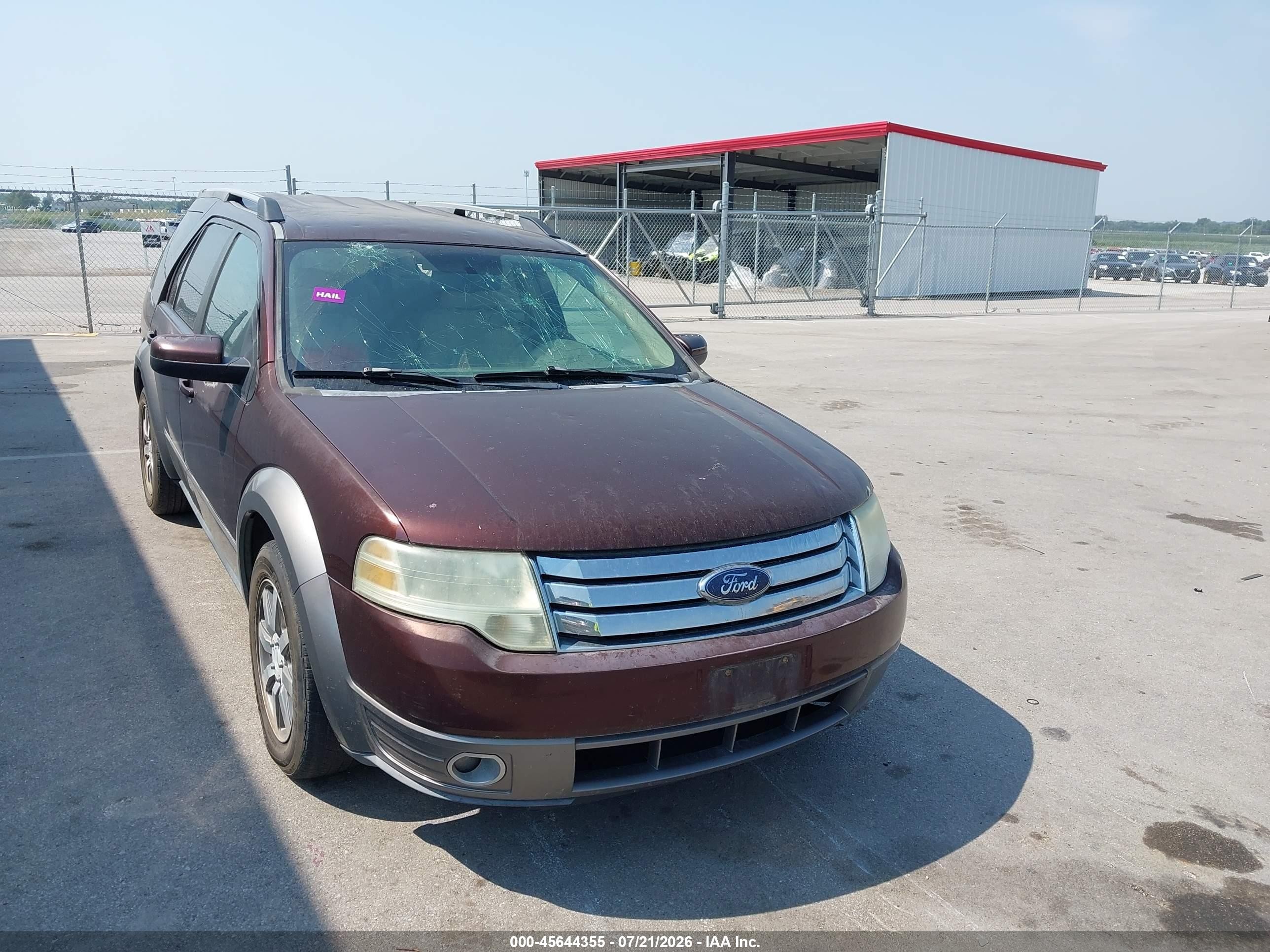 2009 Ford Taurus X Sel Maroon vin: 1FMDK05W79GA06385